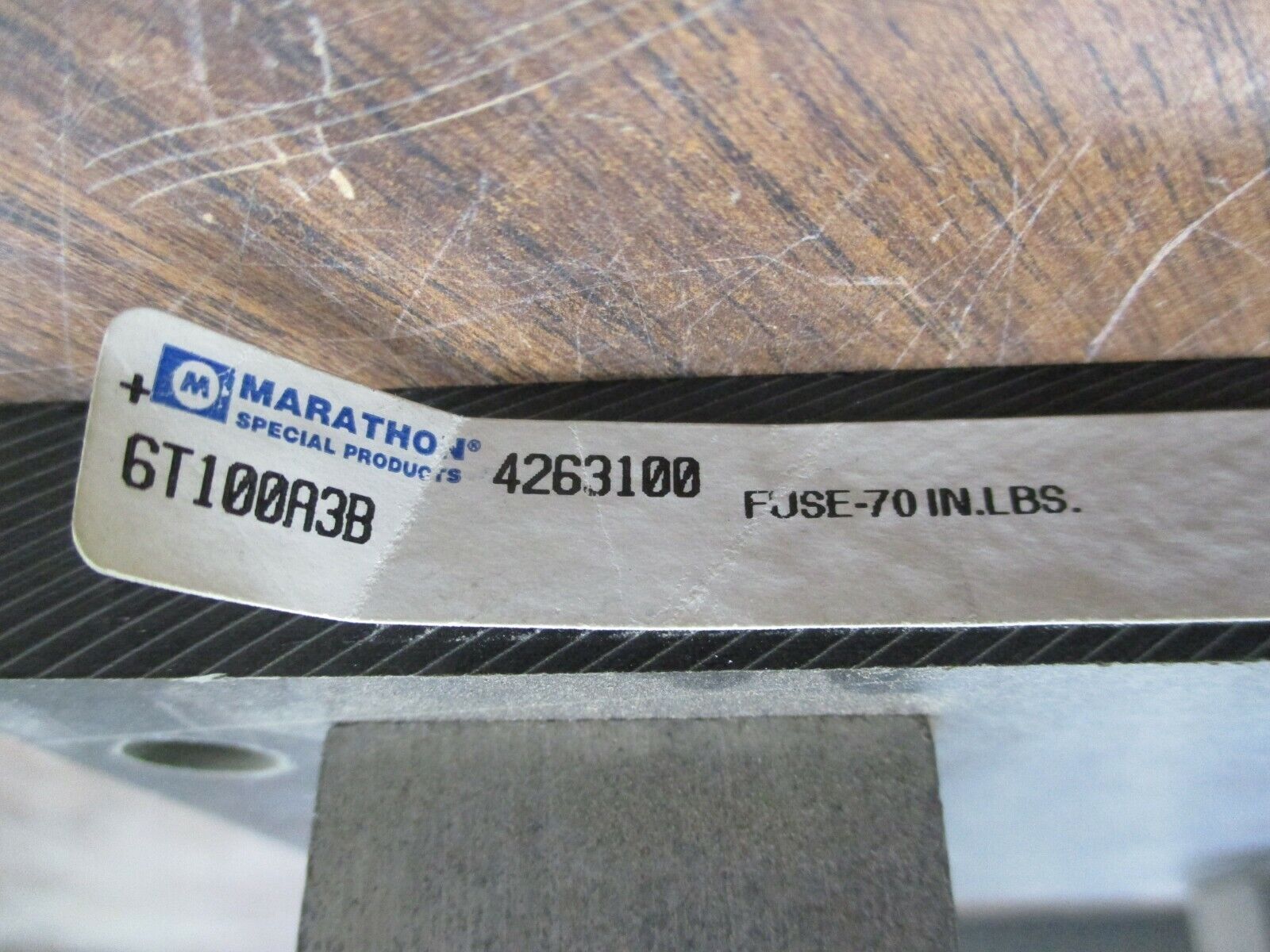 Marathon Fuse Holder 6T100A3B 100A 600V 3P Used
