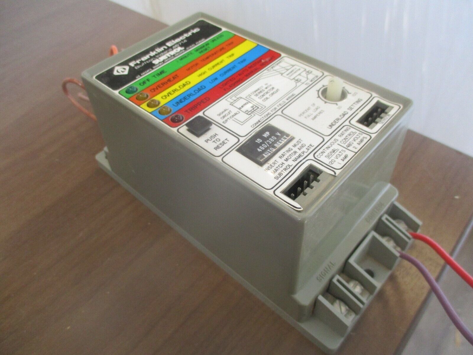 Franklin Electric Subtrol Motor Protector 152200941 10HP 460/380V 3Ph Used