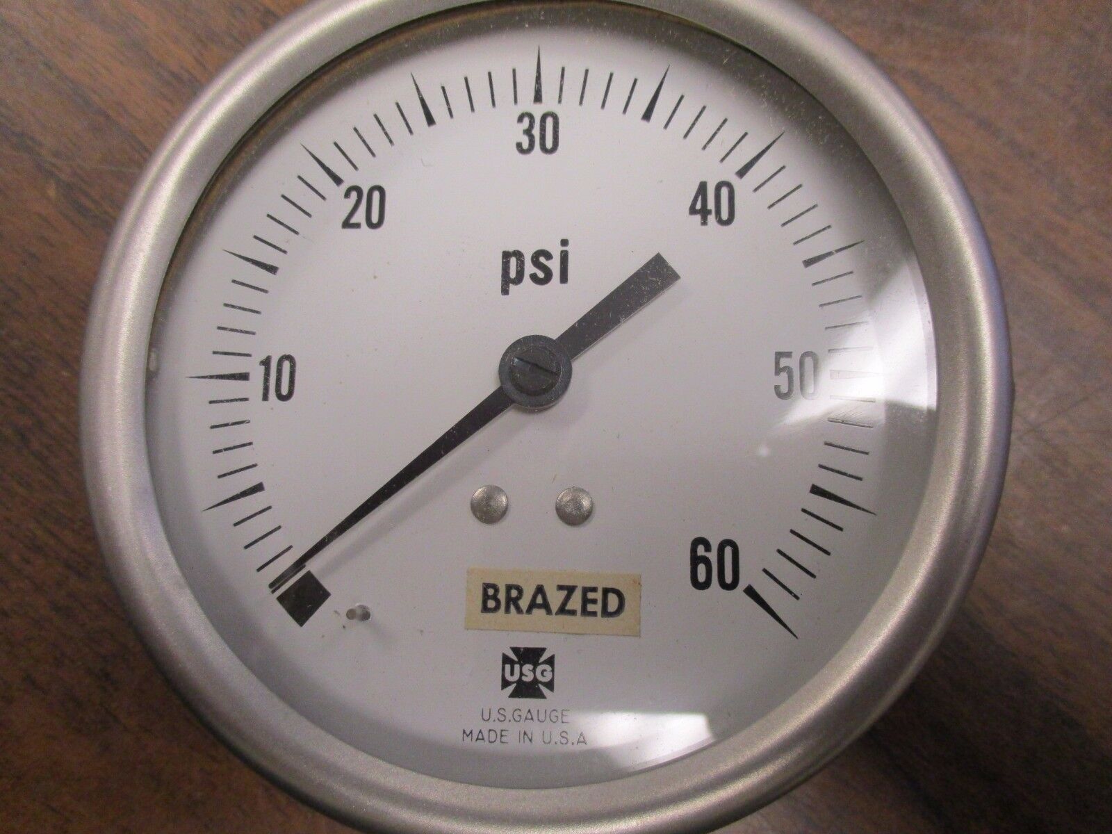 USG PSI Gauge Range: 0-60 PSI New Surplus