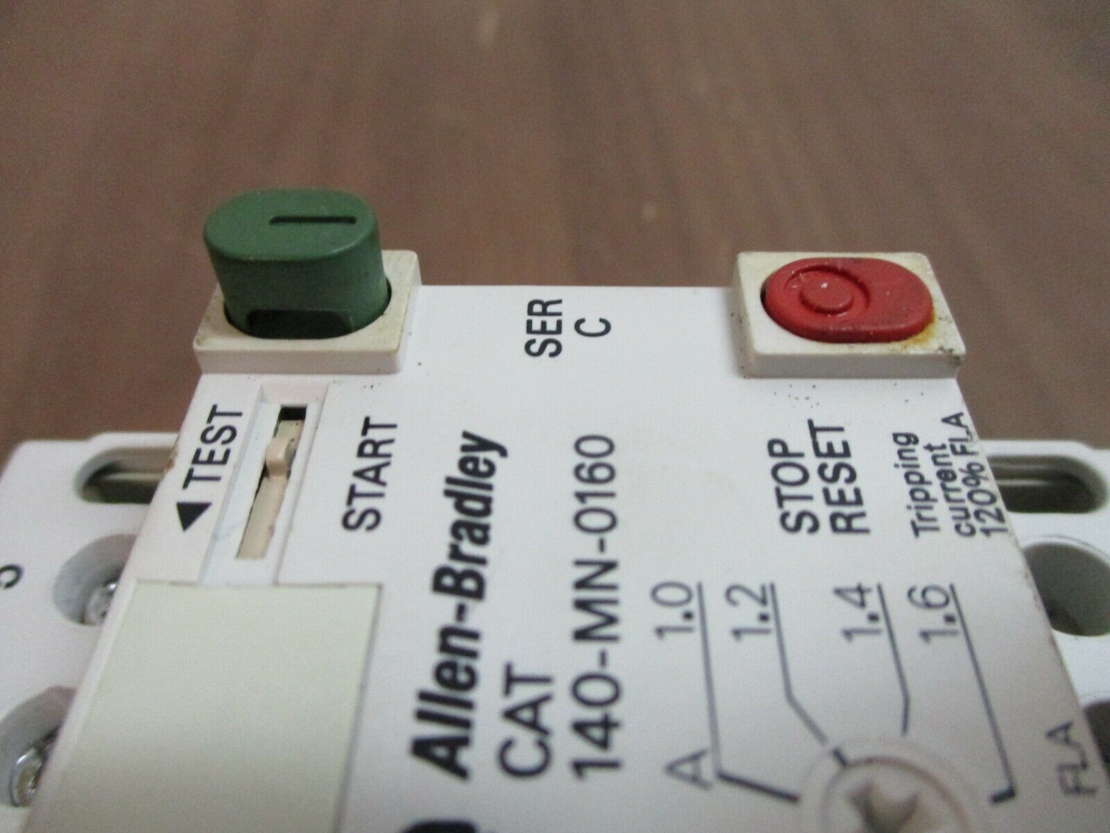 Allen-Bradley Manual Starter 140-MN-0160 Trip: 1.0-1.6A Used