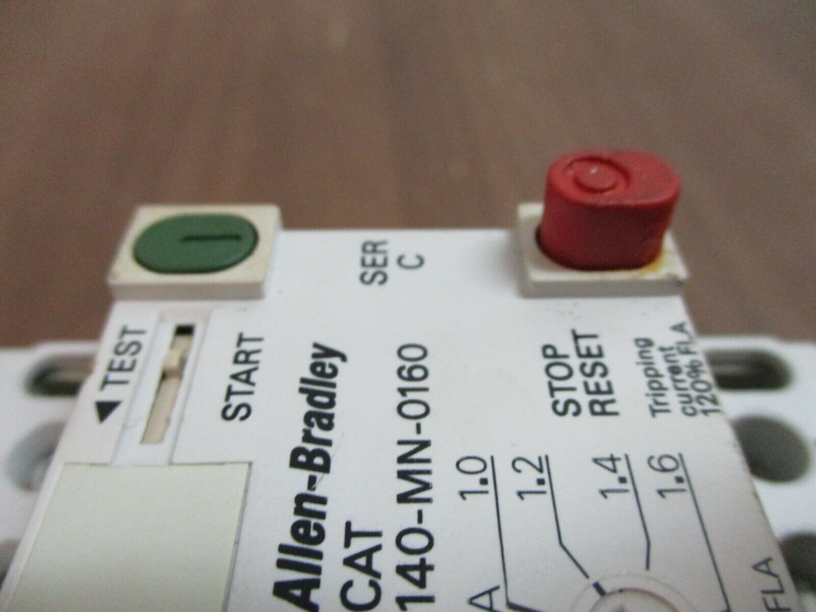 Allen-Bradley Manual Starter 140-MN-0160 Trip: 1.0-1.6A Used