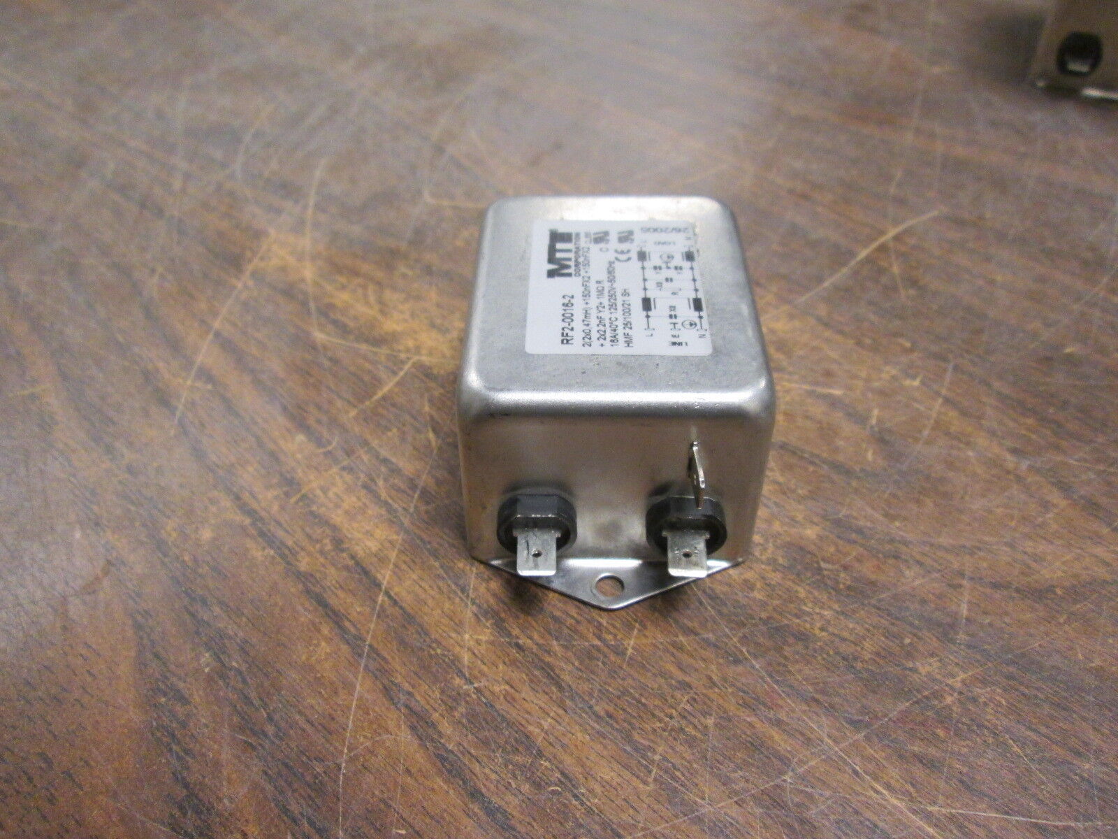 MTE RFI Filter RF2-0016-2 125/250V 16A 50/60Hz Used