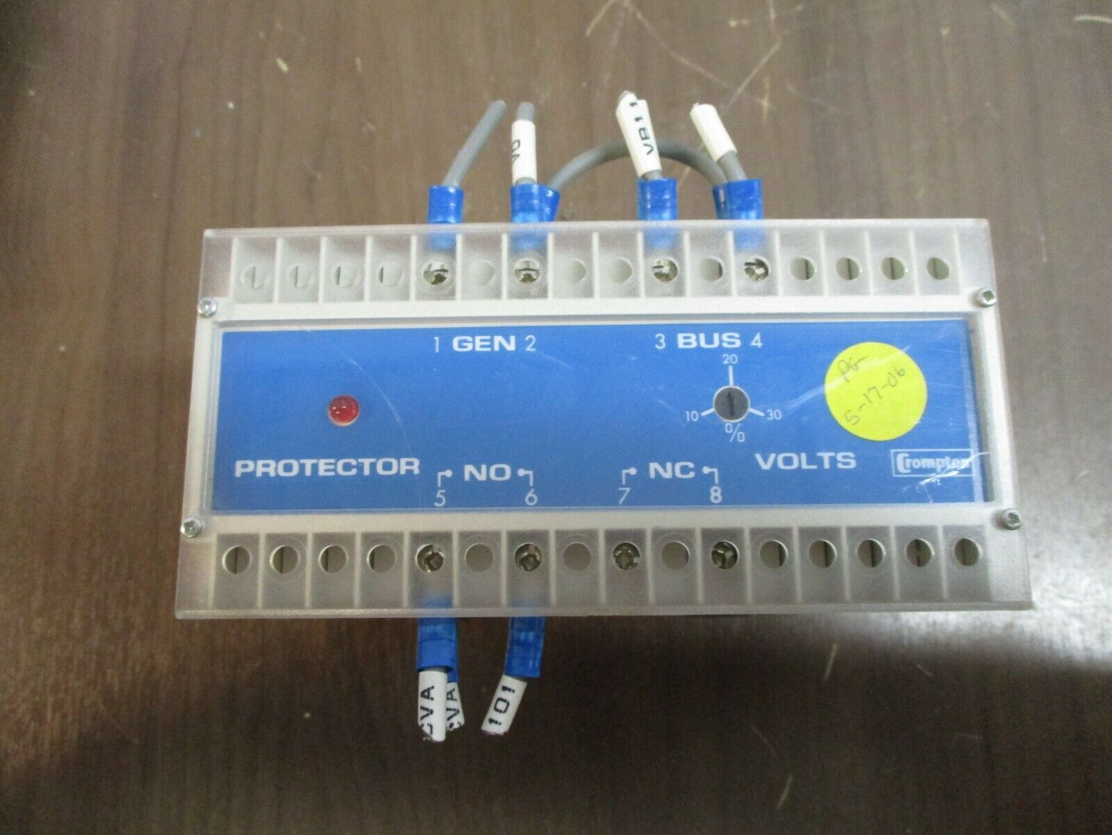 Crompton Protector Energize on Sync Relay 256-PLLU-PQBX-C6 120V 60Hz Used