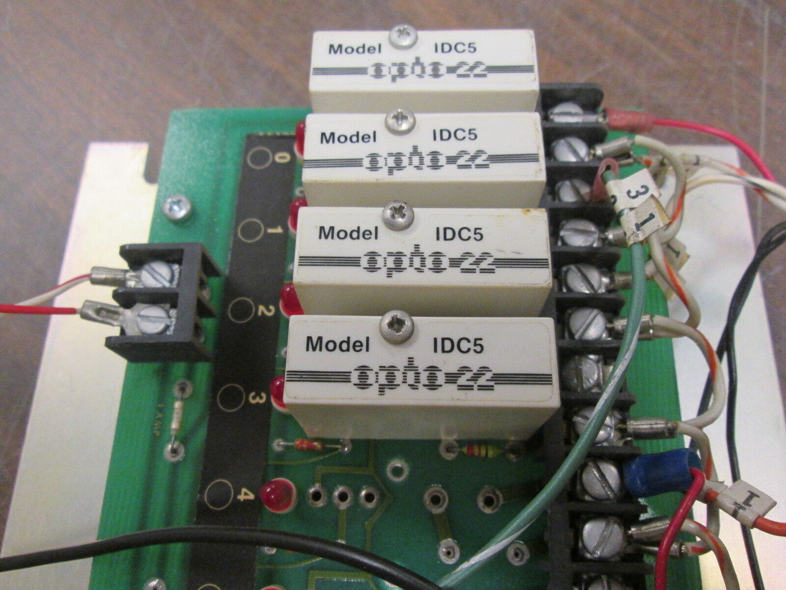 Opto 22 I/O Relay Board PB-24 (13)IDC5 Relay (5)OAC5A Relay (3)ODC5 Relay Used