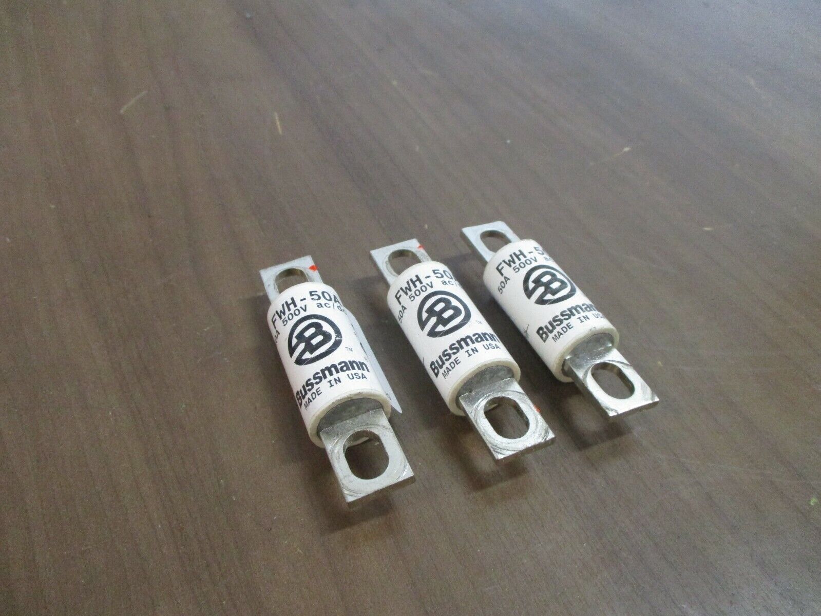 Bussmann Fuse FWH-50A 50A 500V *Lot of 3* Used