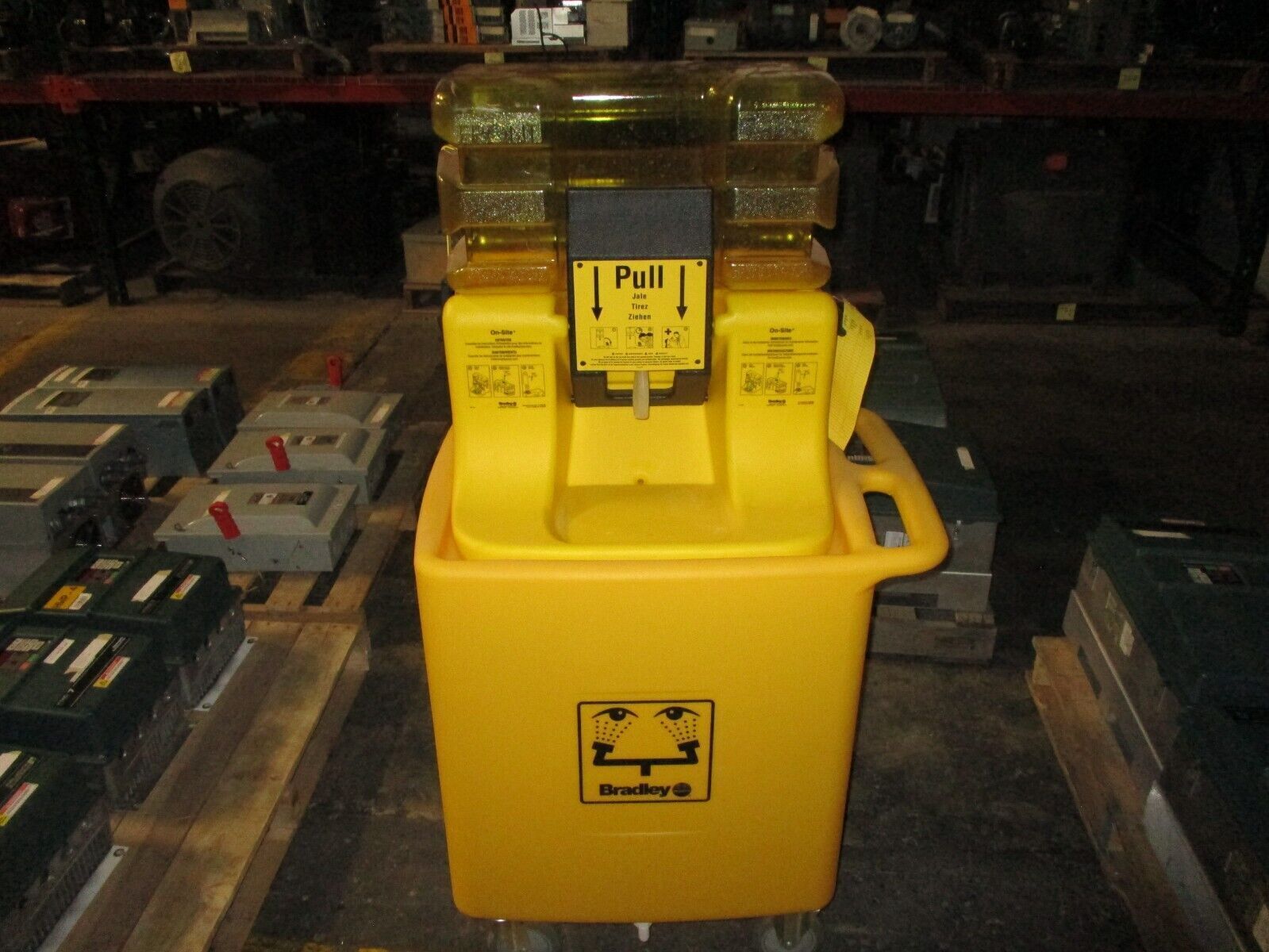 Bradley On-Site Portable Gravity Fed Eye Wash Station S19-921 Used