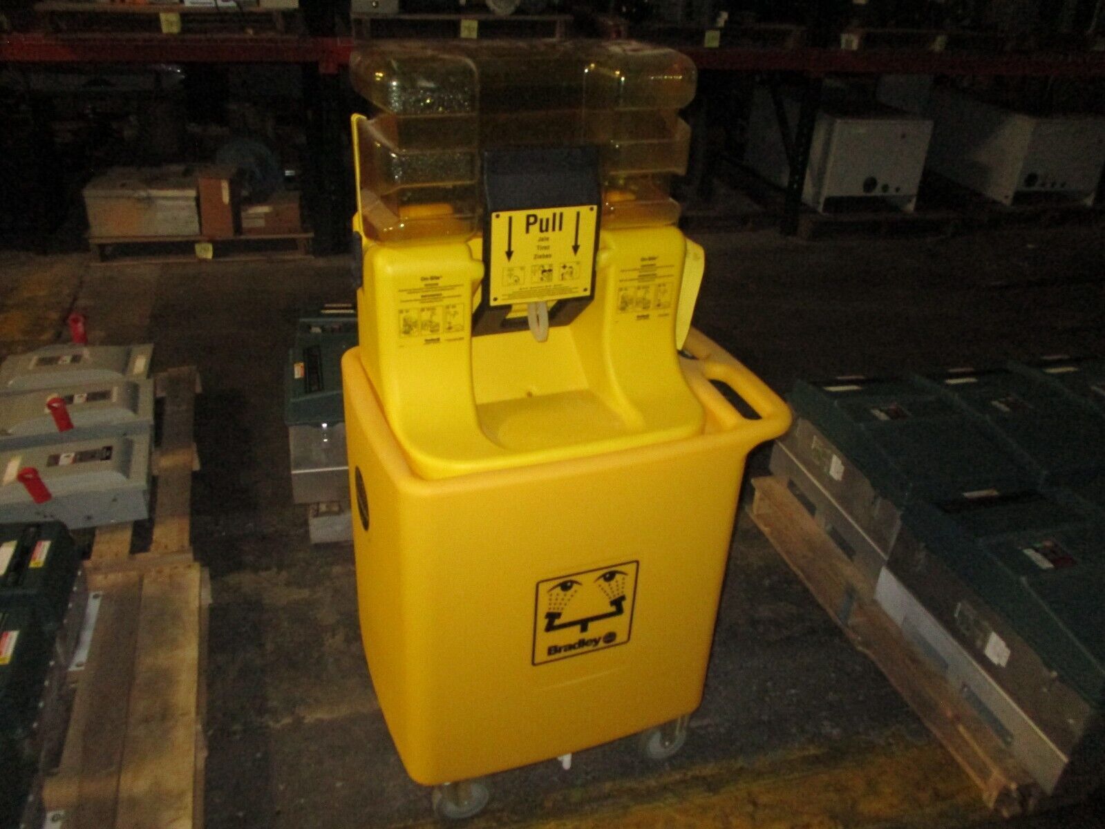 Bradley On-Site Portable Gravity Fed Eye Wash Station S19-921 Used