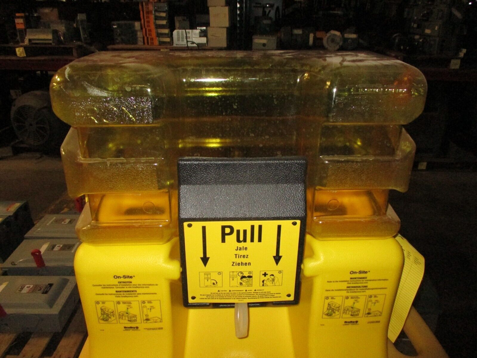 Bradley On-Site Portable Gravity Fed Eye Wash Station S19-921 Used