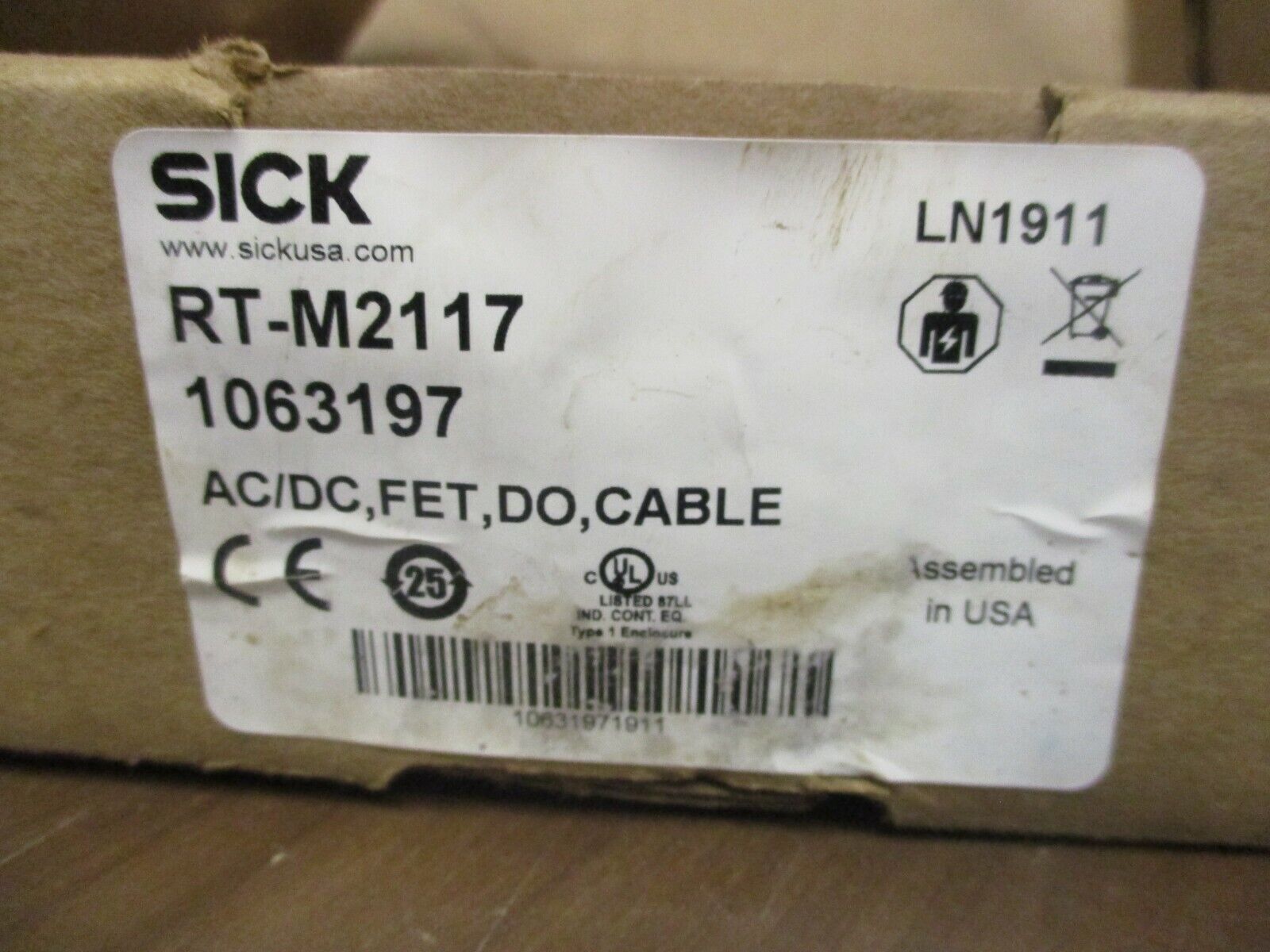 SICK Proximity Sensor RT-M2117 AC/DC FET DO Cable New Surplus