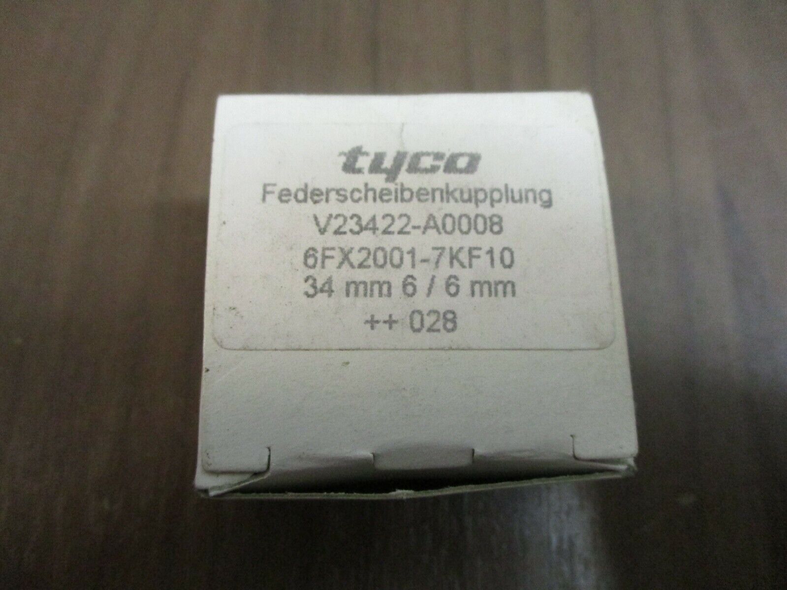 Tyco Coupling V23422-A0008 34mm 6/6mm New Surplus