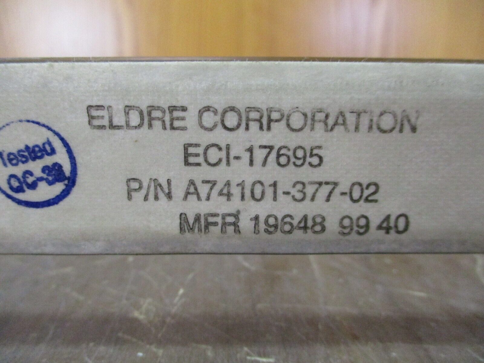 Eldre ECI-17695 Bus Bar A74101-377-02 Used