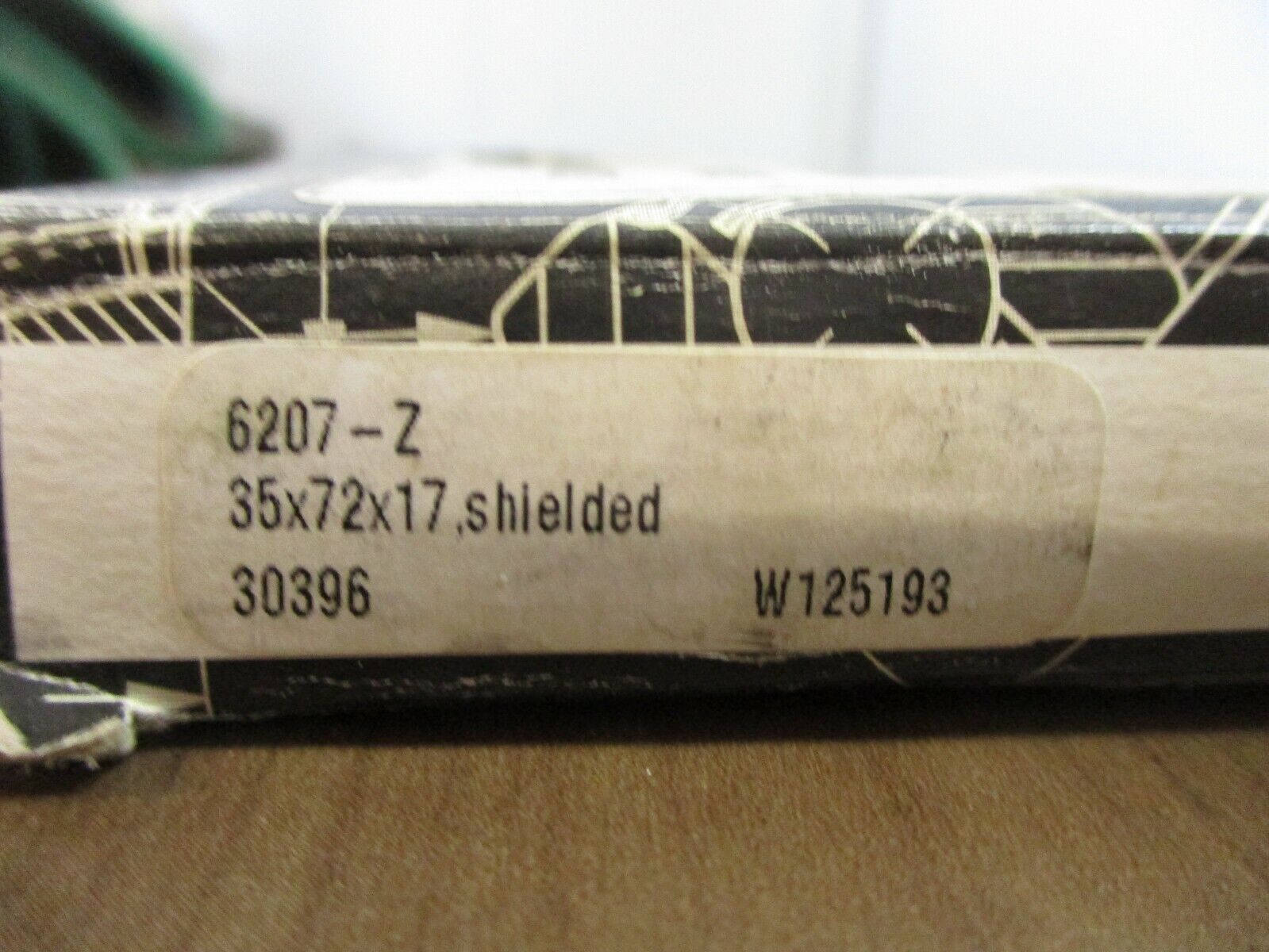 Peer Bearing 6207-Z 35x72x17 New Surplus