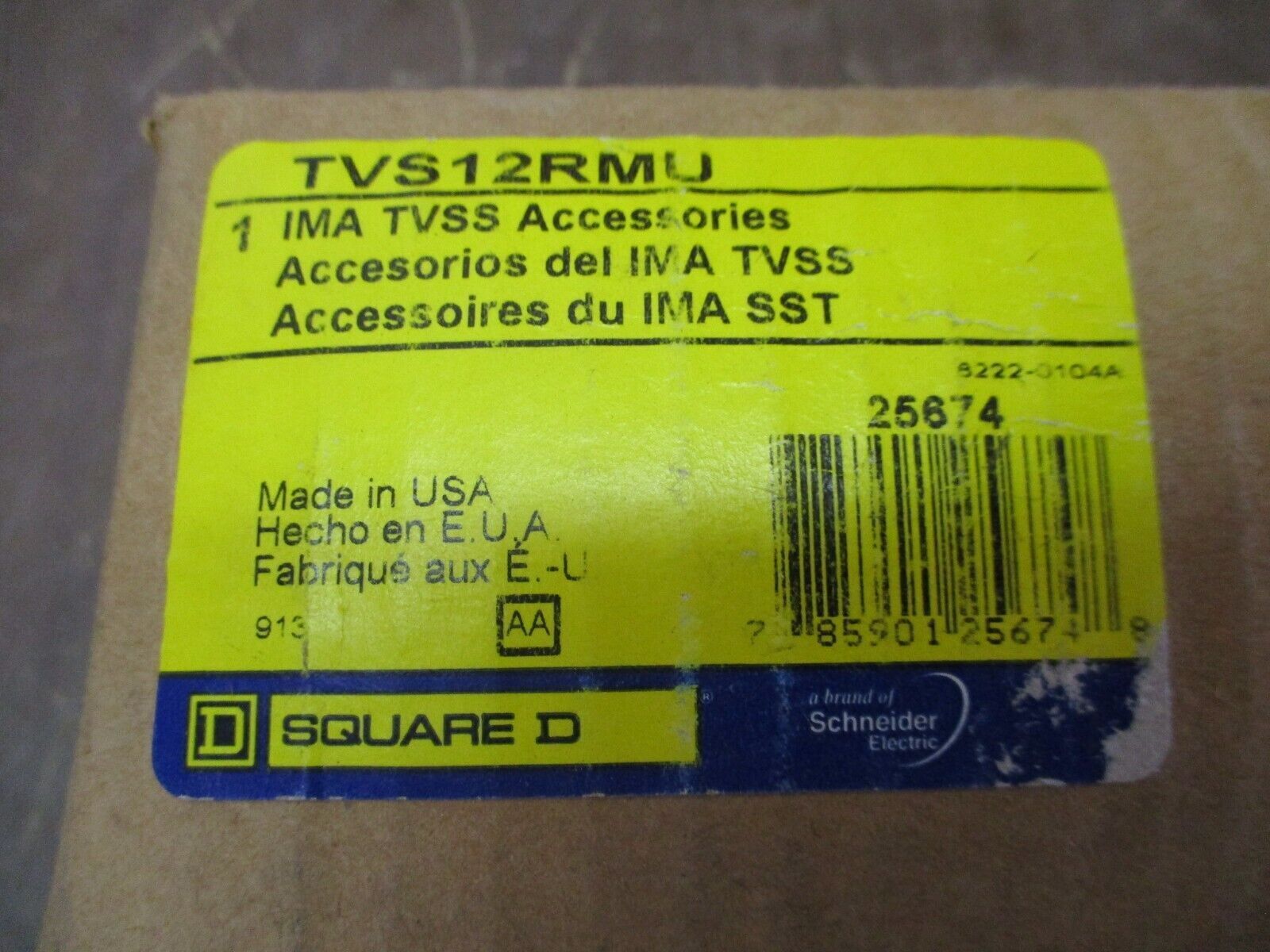 Square D Remote Monitor TVS12RMU *Damaged Box* New Surplus