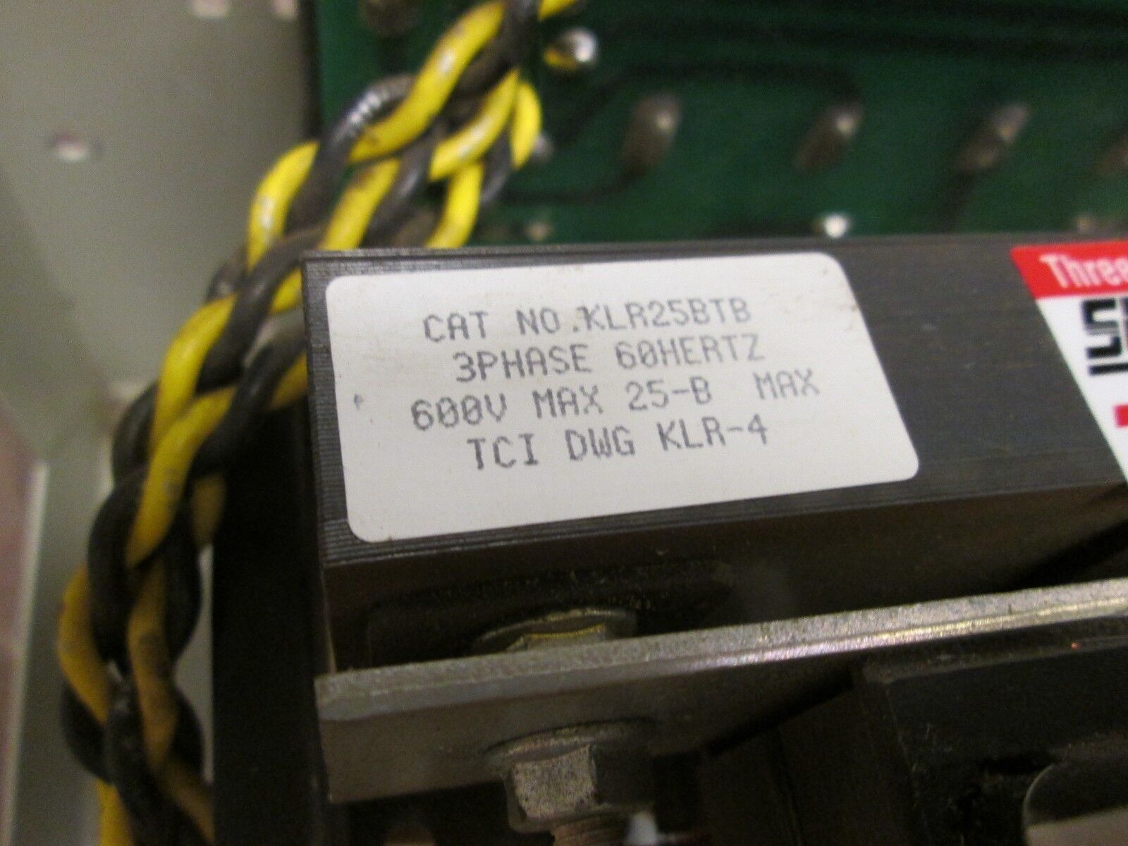 TCI dV/dTGaurd KLC Output Filter KLC25B 600V 25A Used