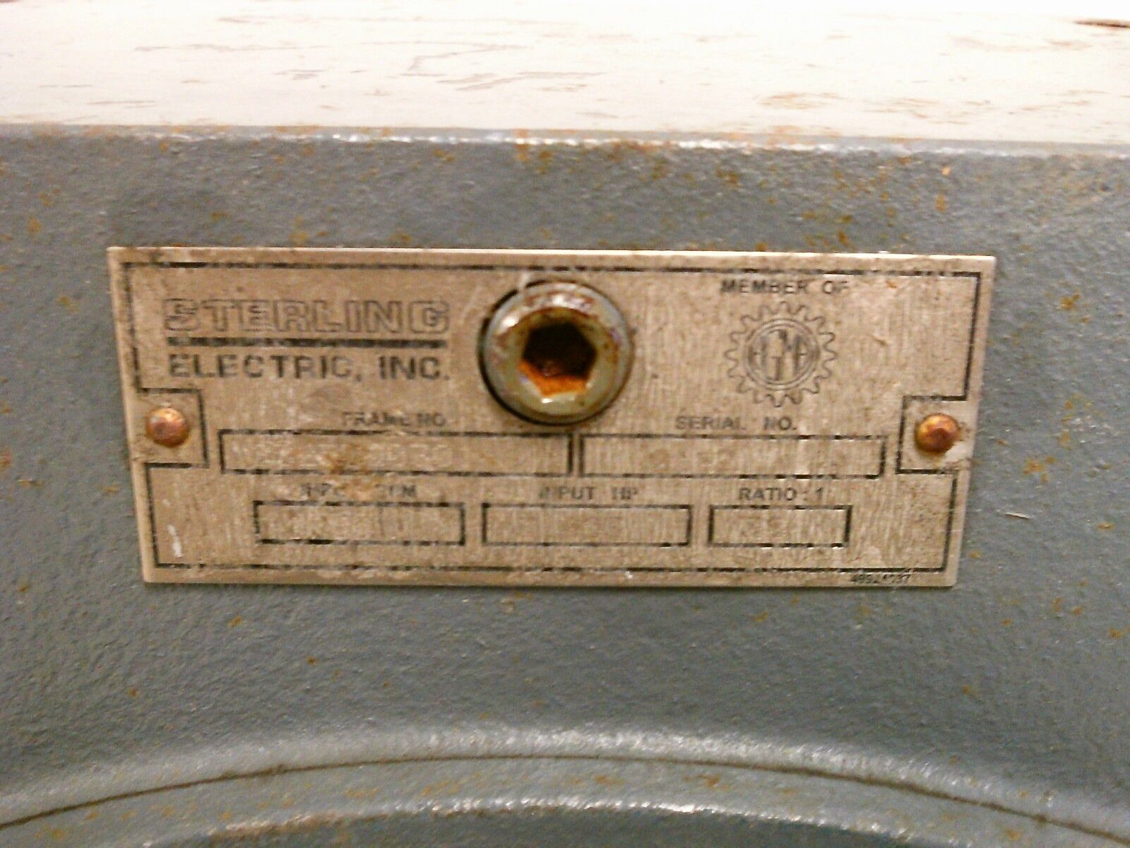 Sterling Electric Reducer 232522030 Ratio 30:1 2750RPM In 3.003HP In Used