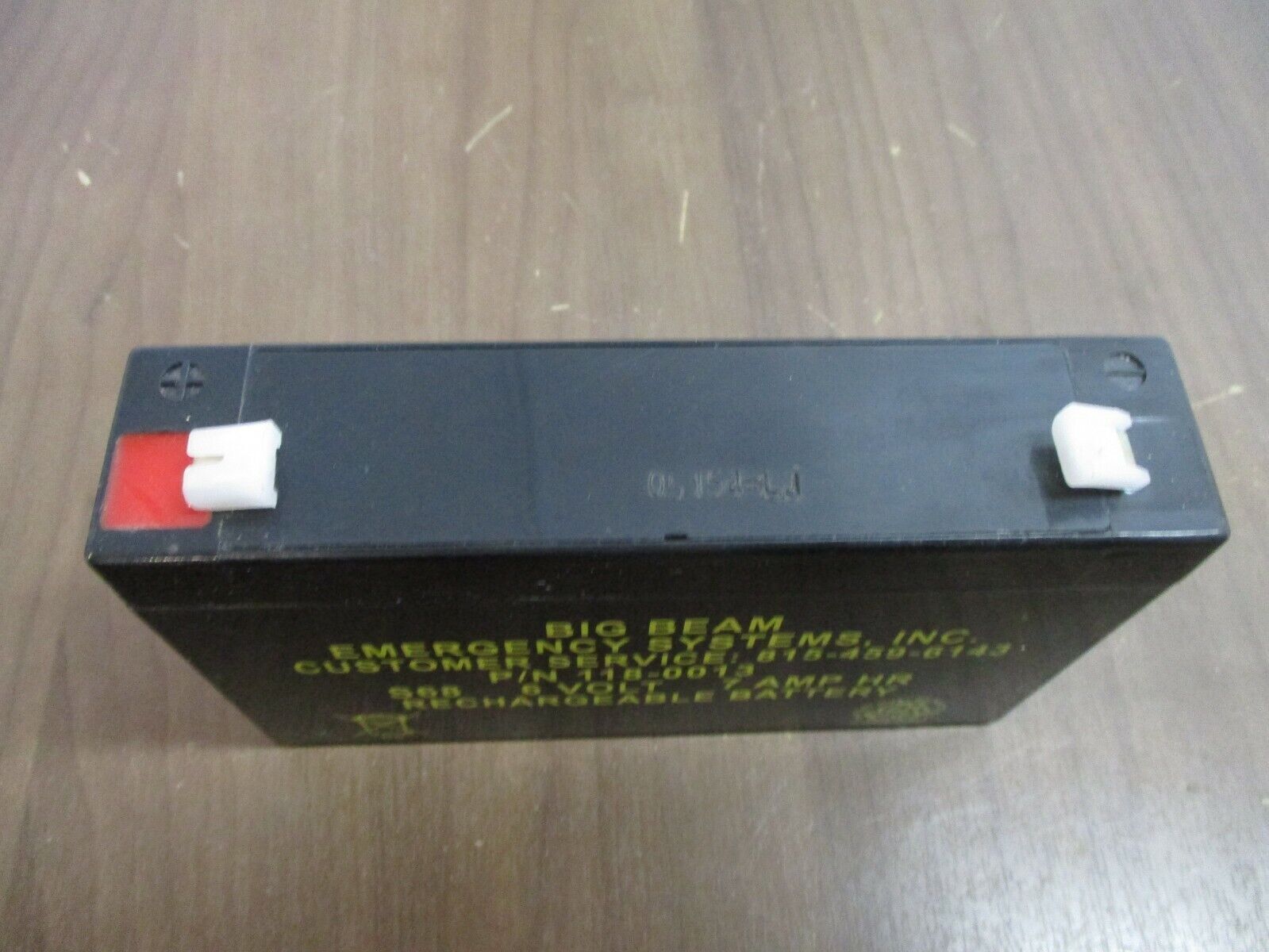 Big Beam Emergency Systems Rechargeable Battery 118-0013 6V 7 A/Hr *No Box*