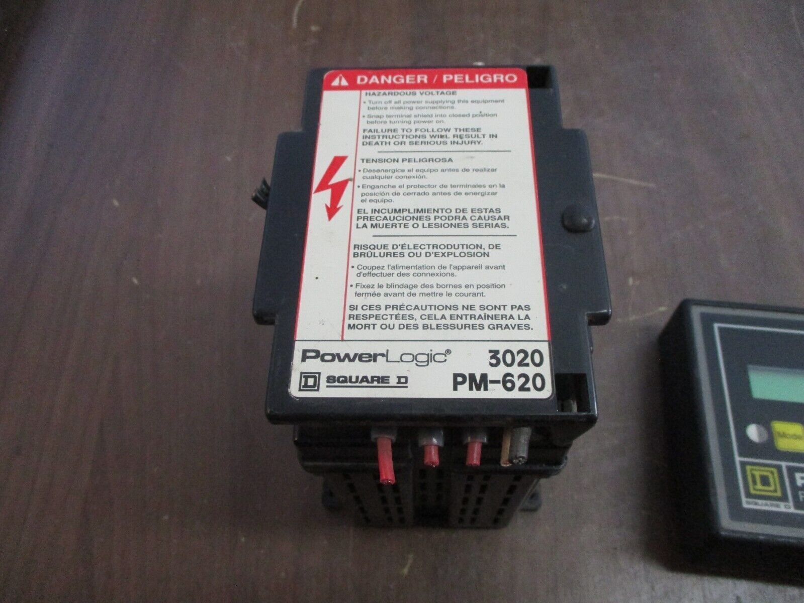 Square D PowerLogic Power Meter w/ Display 3020 PM-620 / 3020 PMD-32 *No Cable*
