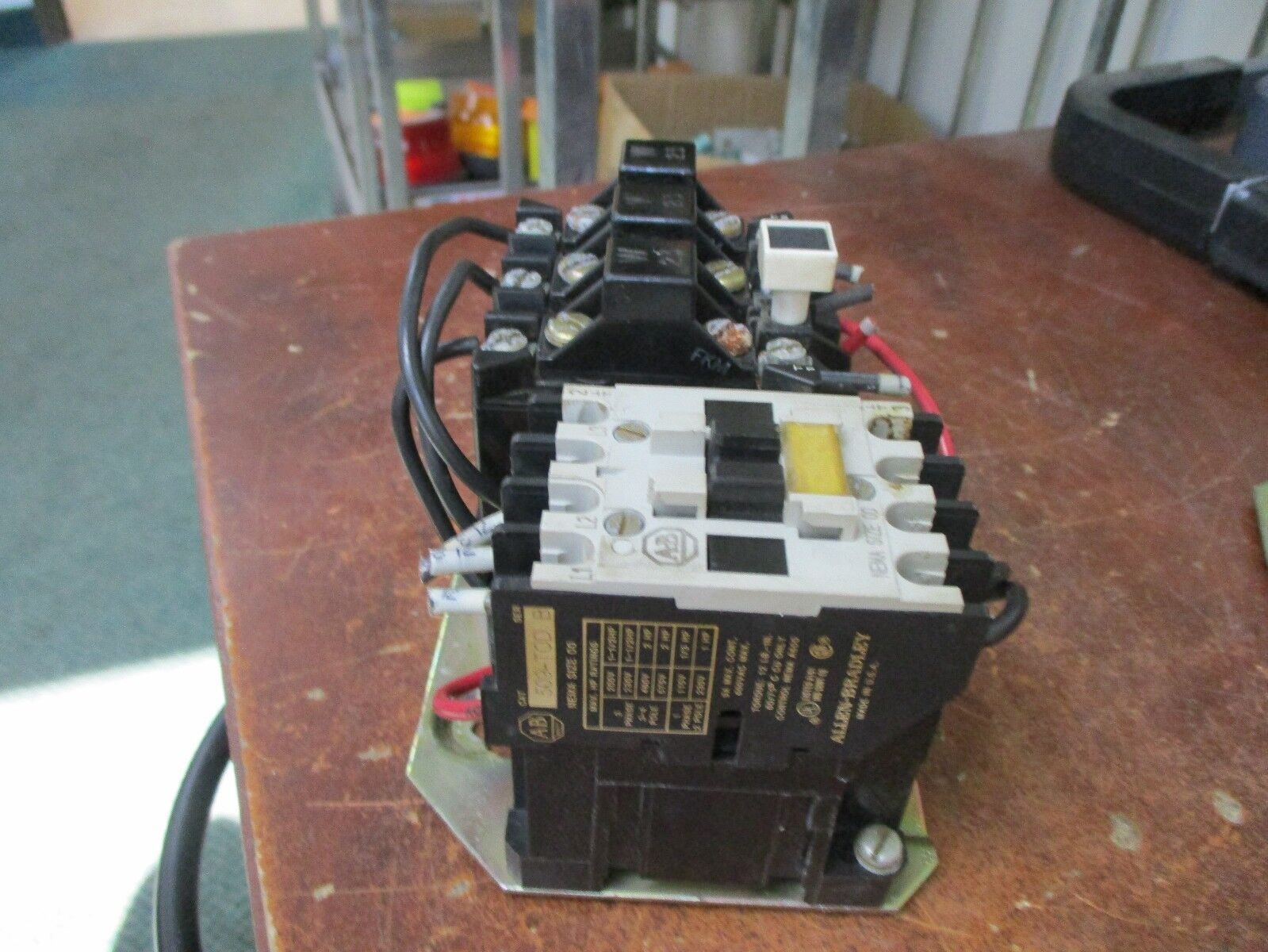 Allen-Bradley Starter 509-TOD Size 00 9A 600V 120V Coil Used