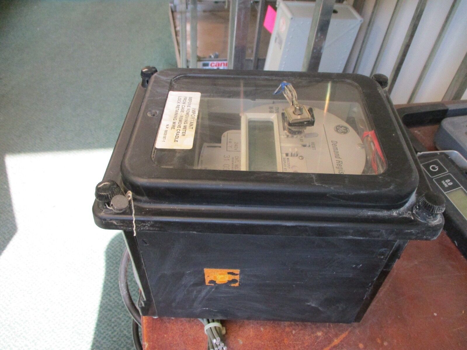GE Type M-90 Watthour Demand Register 734X2G3 240V 4w Used