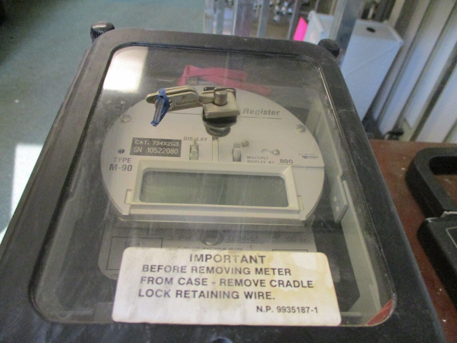 GE Type M-90 Watthour Demand Register 734X2G3 240V 4w Used