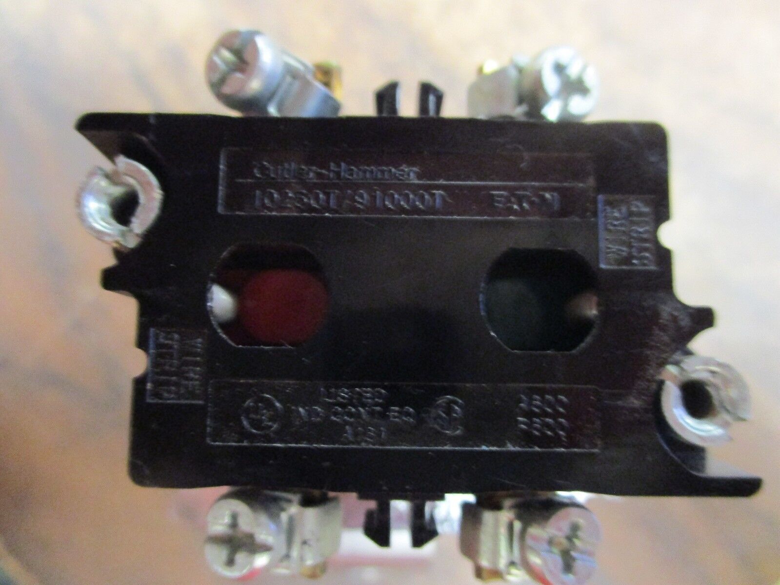 Cutler-Hammer Momentary Red Push Button 10250T/91000T Used