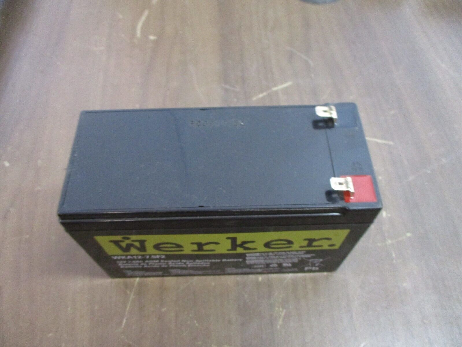 Werker AGM Sealed Non-Spillable Battery WKA12-7.5F2 12V 7.5Ah Used