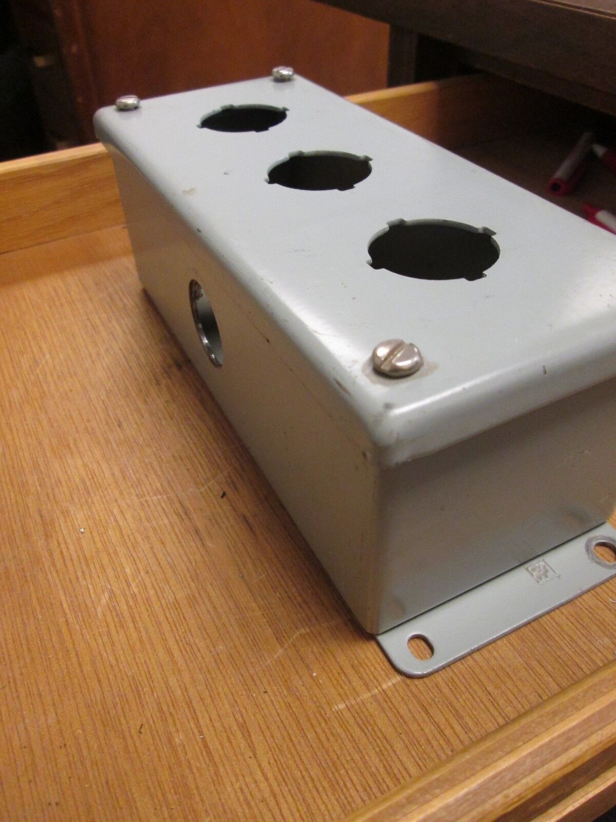 Wiegmann Push Button Station PB3 3 hole Used