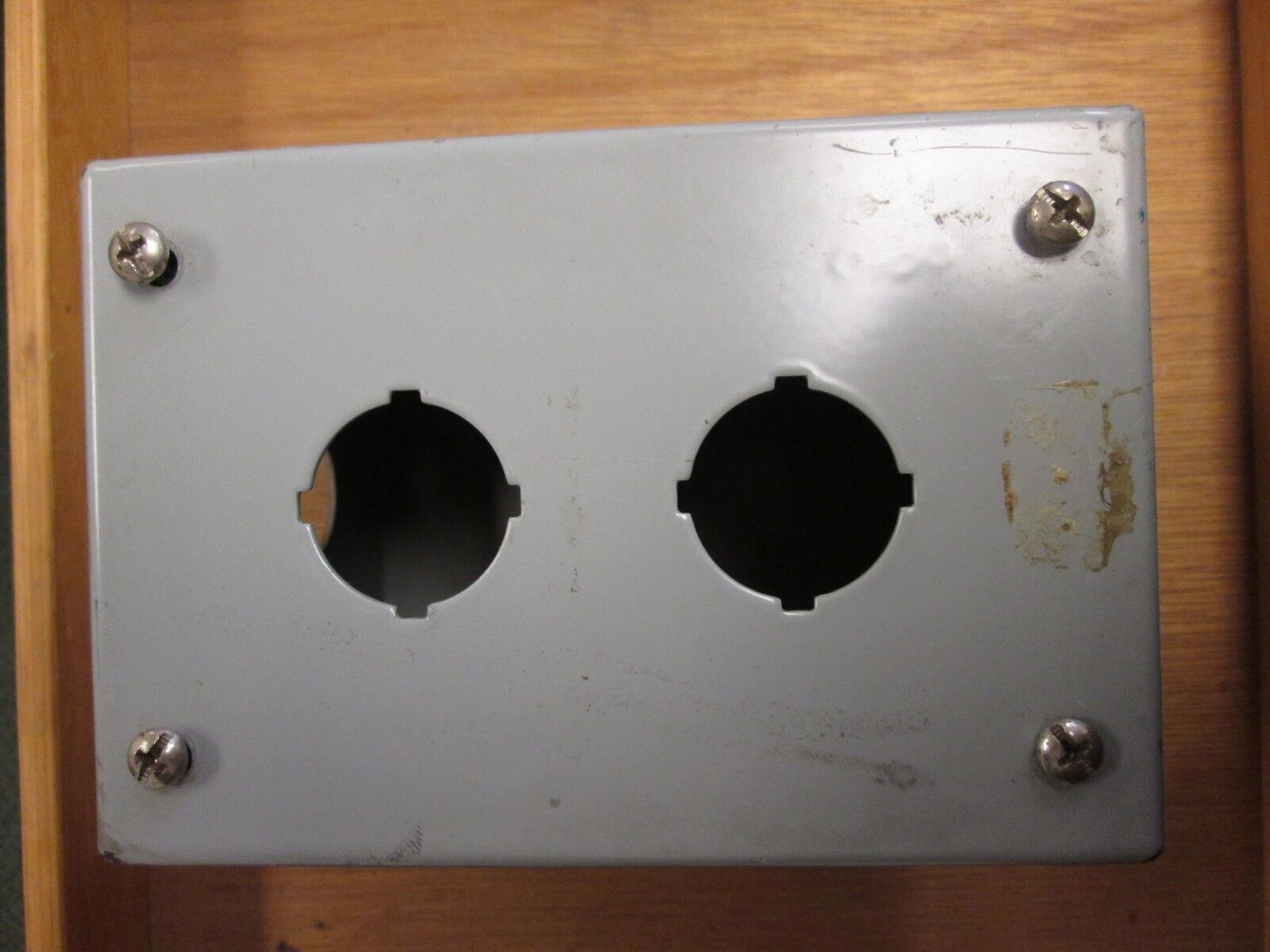 Hammond Push Button Station 1437B 2 hole Used