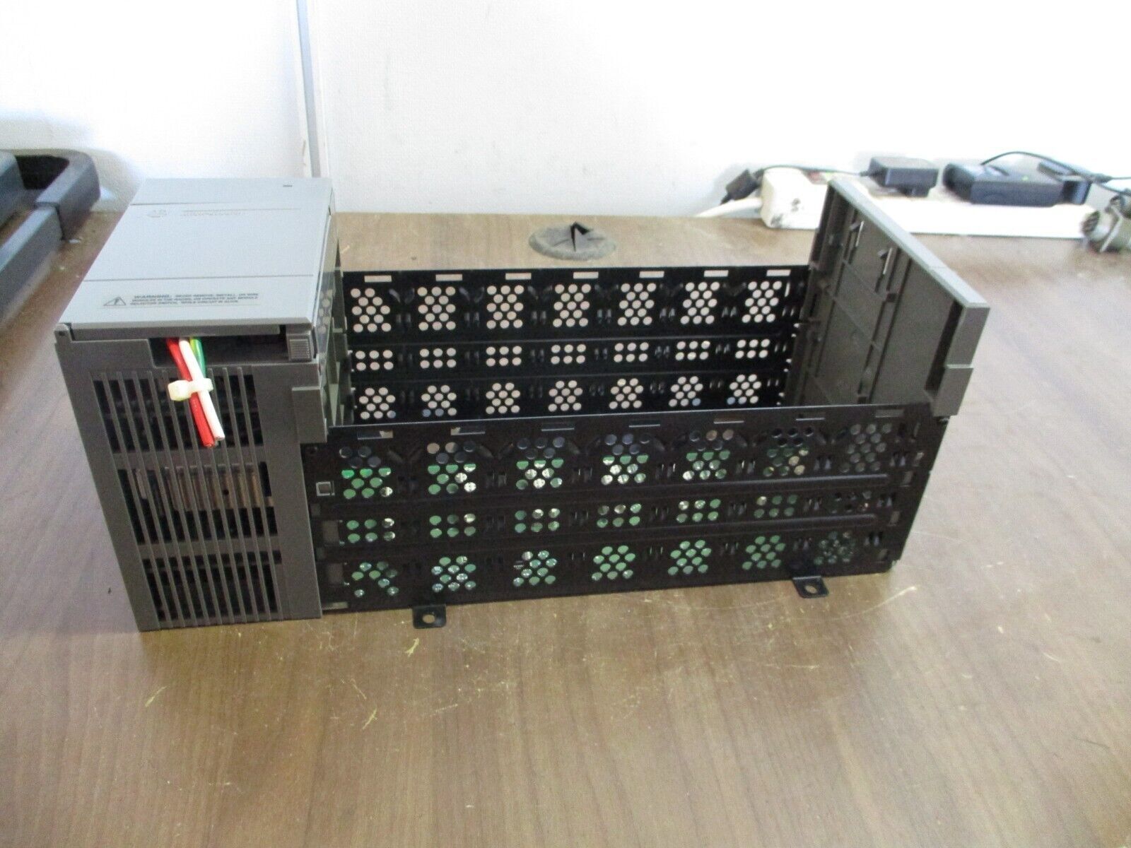 Allen-Bradley SLC 500 PLC Rack w/ Power Supply 1746-A7 / 1746-P2 7-Slot, Used