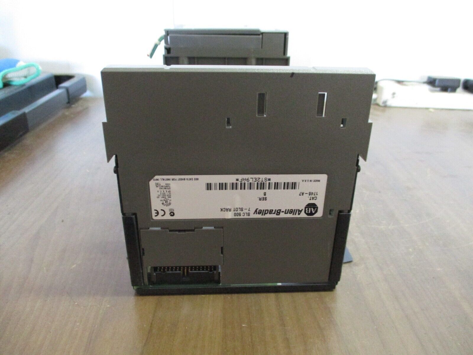 Allen-Bradley SLC 500 PLC Rack w/ Power Supply 1746-A7 / 1746-P2 7-Slot, Used