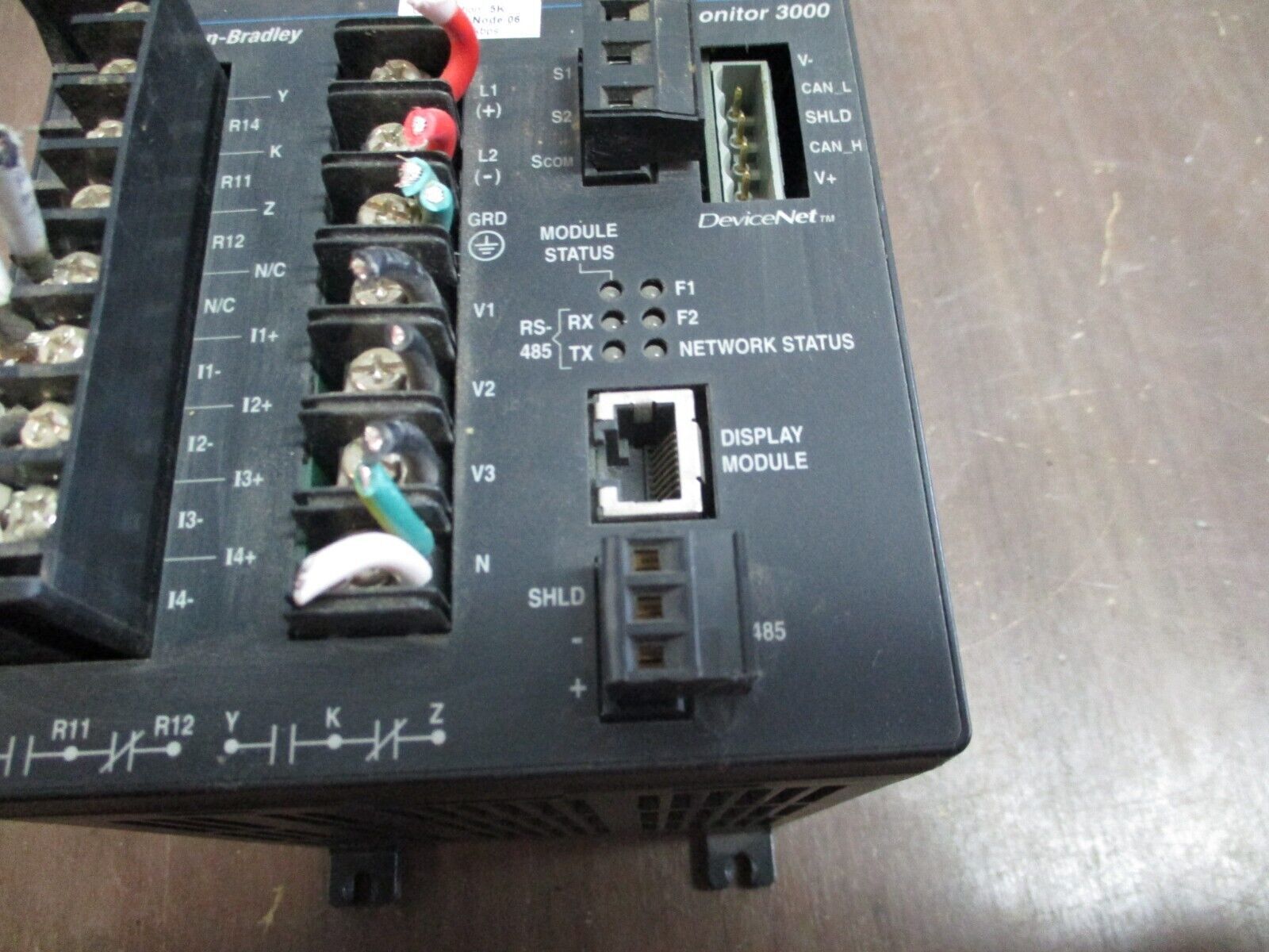Allen-Bradley Powermonitor 3000 Control Module 1404-M405A-DNT Ser. A Used