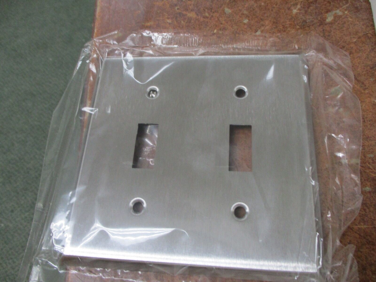 Mulberry 2-Gaug Toggle Switch Satin Stainless Cover 97072 *Box of 10*