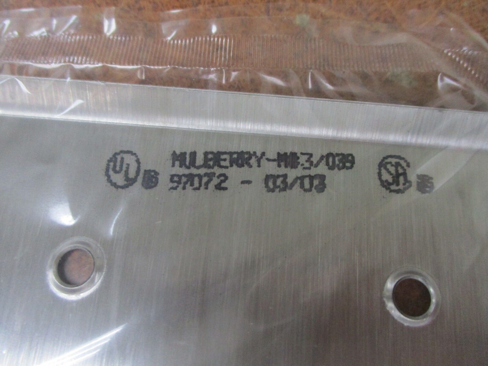 Mulberry 2-Gaug Toggle Switch Satin Stainless Cover 97072 *Box of 10*
