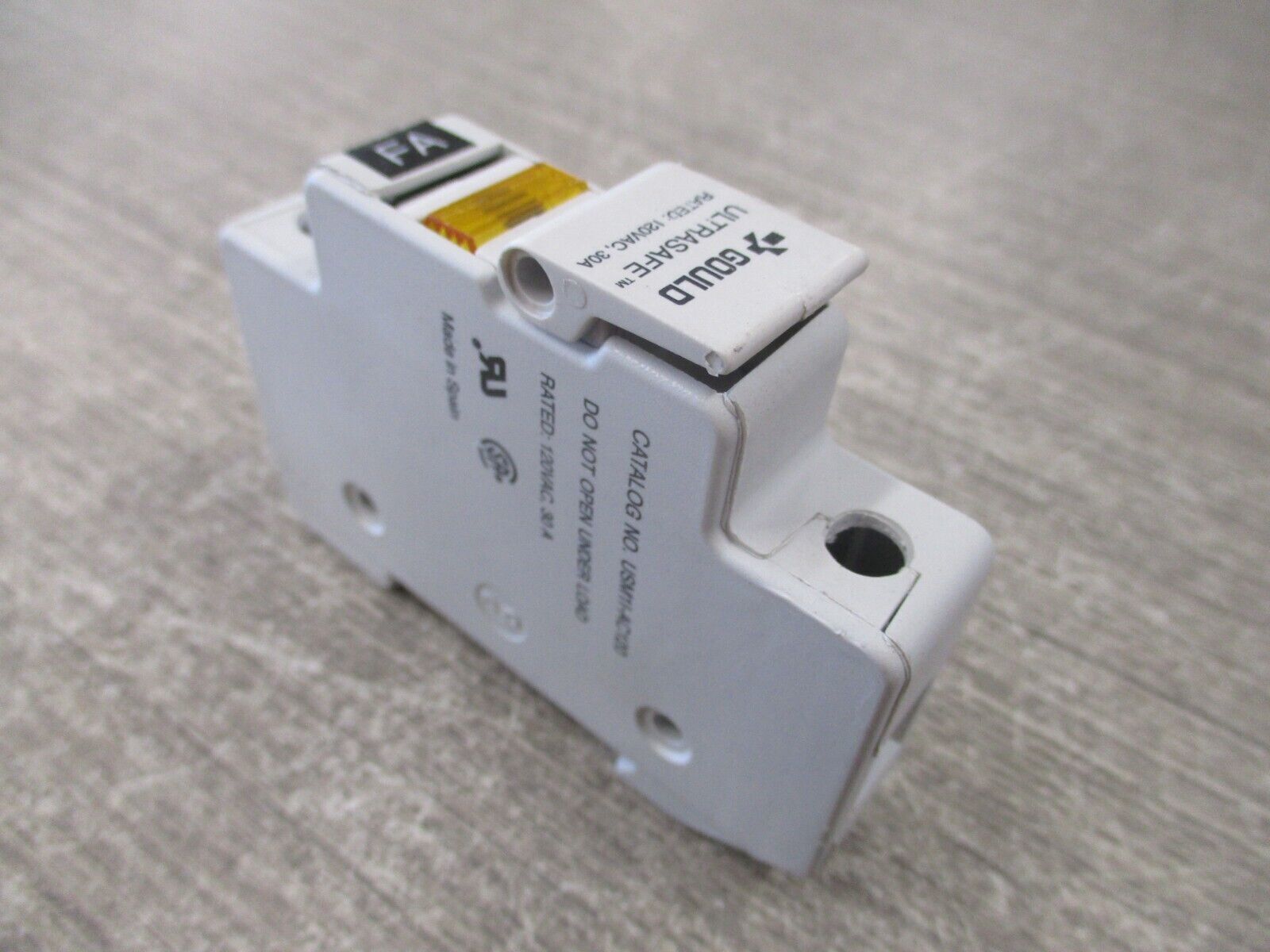 Gould Ultrasafe Fuseholder USM1I-AC120 30 A 120V 1P Used