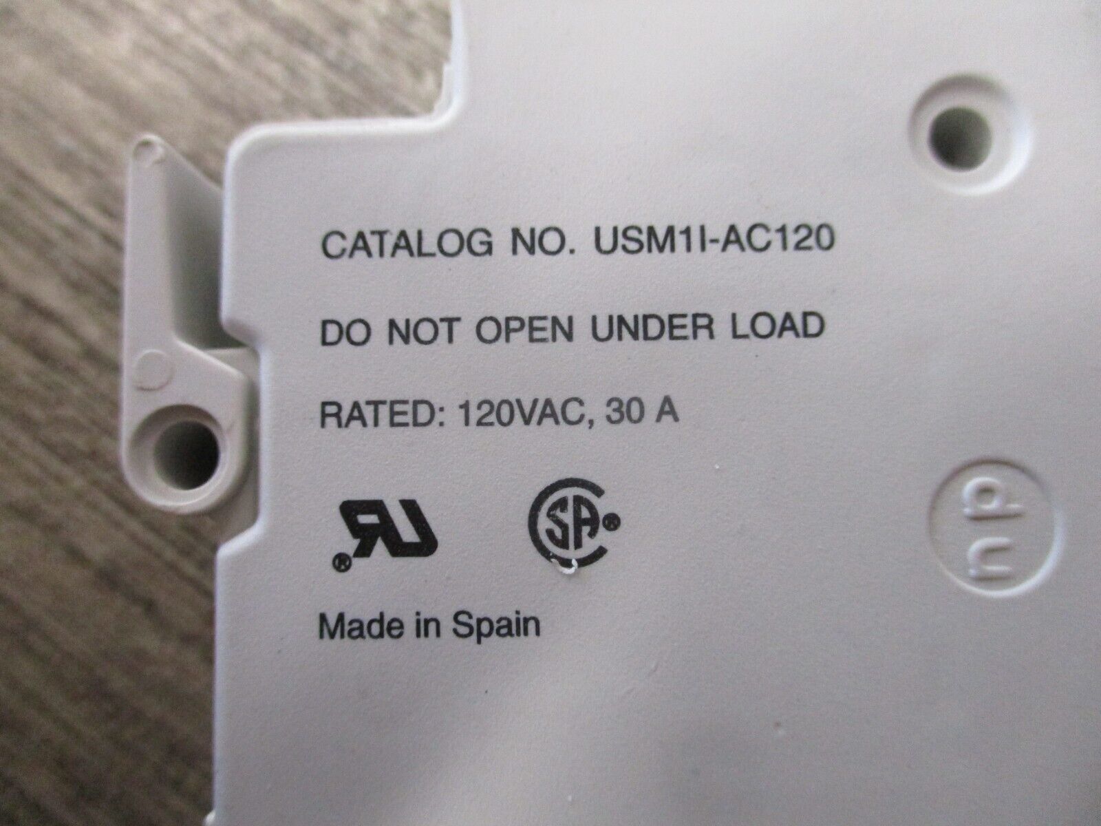 Gould Ultrasafe Fuseholder USM1I-AC120 30 A 120V 1P Used