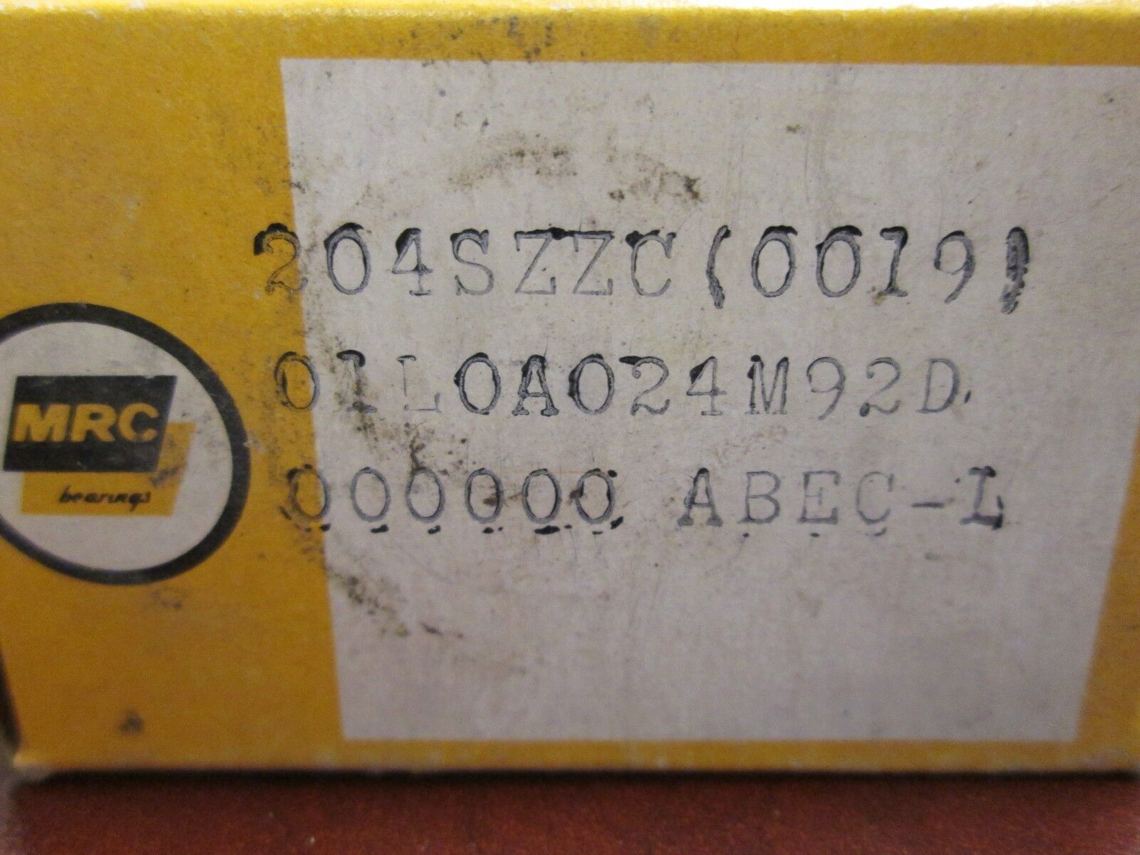 MRC Bearing 204SZZC Lot of 2 New