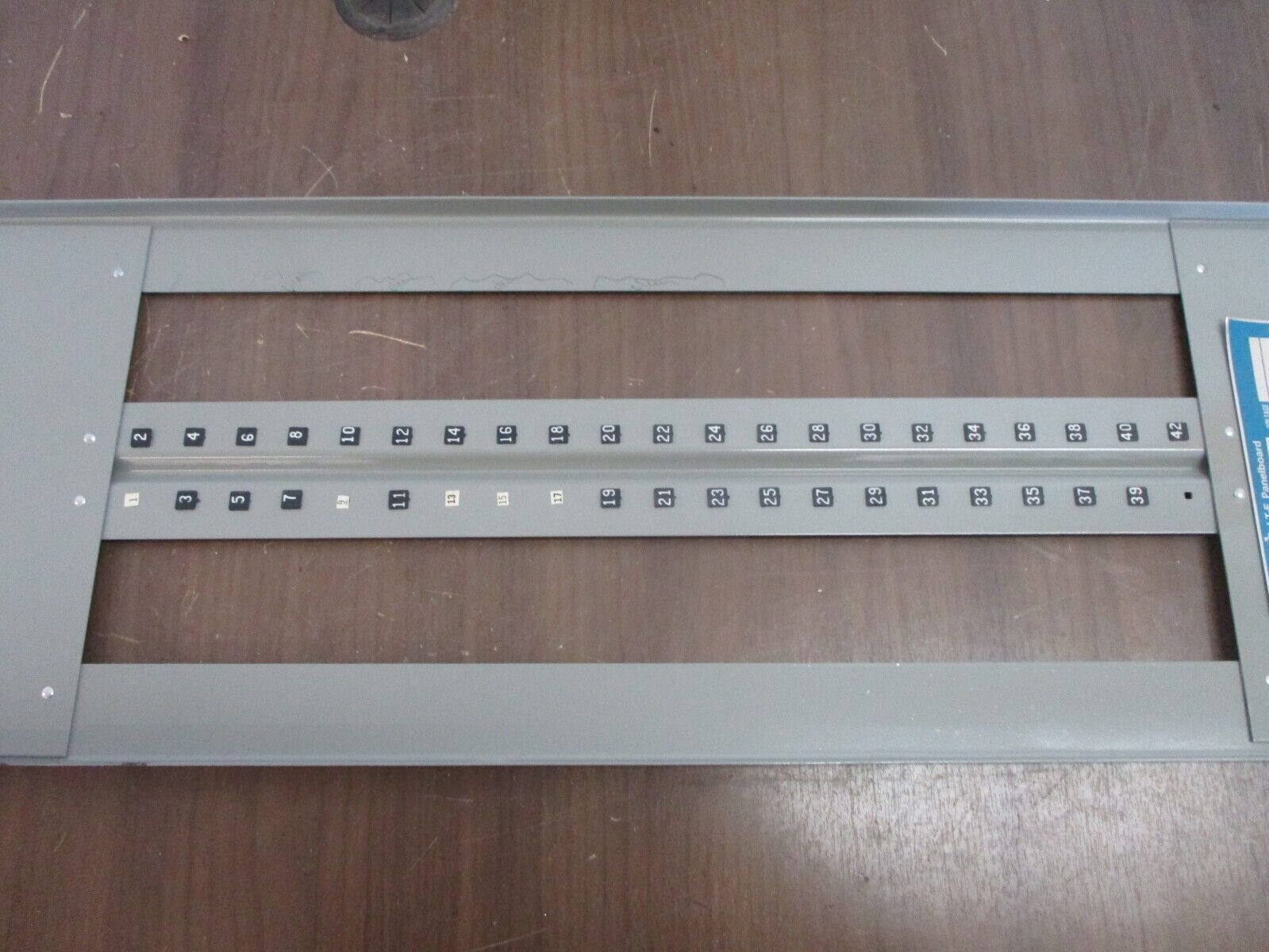 Gould ITE Panelboard Deadfront NLAB 42-Slot Size: 36.5" x 11.25" Used