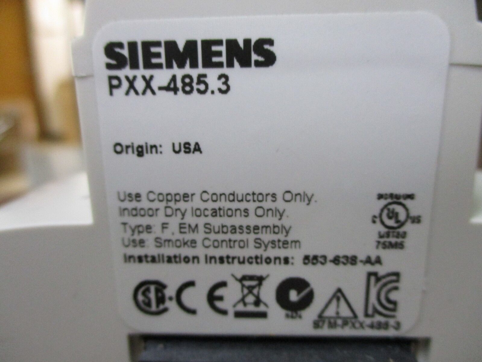 Siemens Expansion Module PXK-485.3 Used