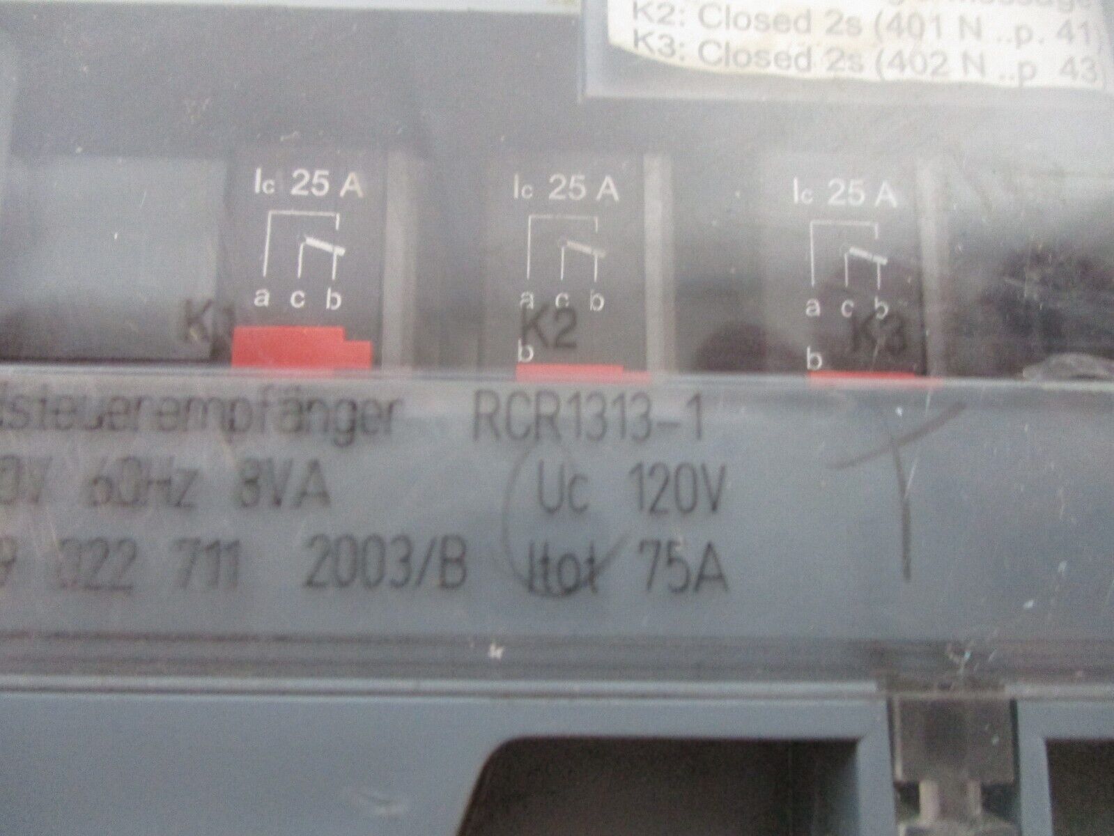 Landis & Gyr Ripple Control Receiver RCR1313-1 120V 60Hz 8VA Used