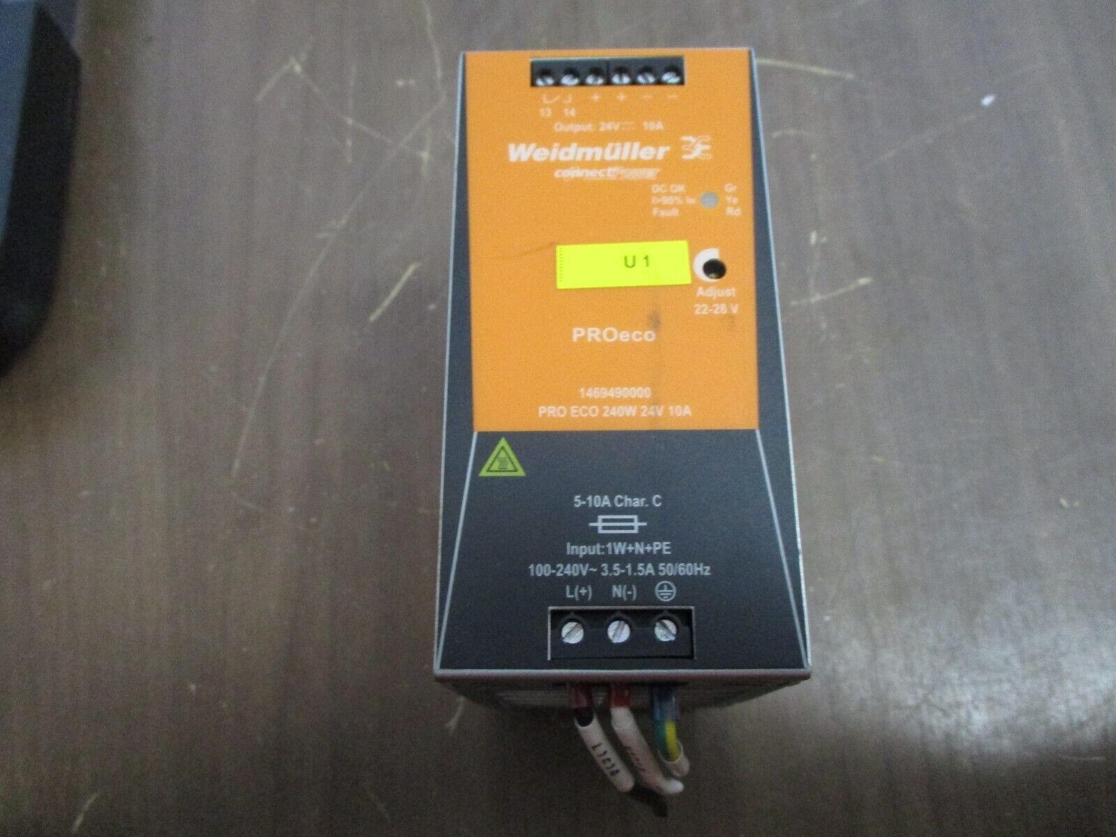 Weidmuller ConnectPower Pro Eco DIN-Rail Power Supply 1469490000 240W Used