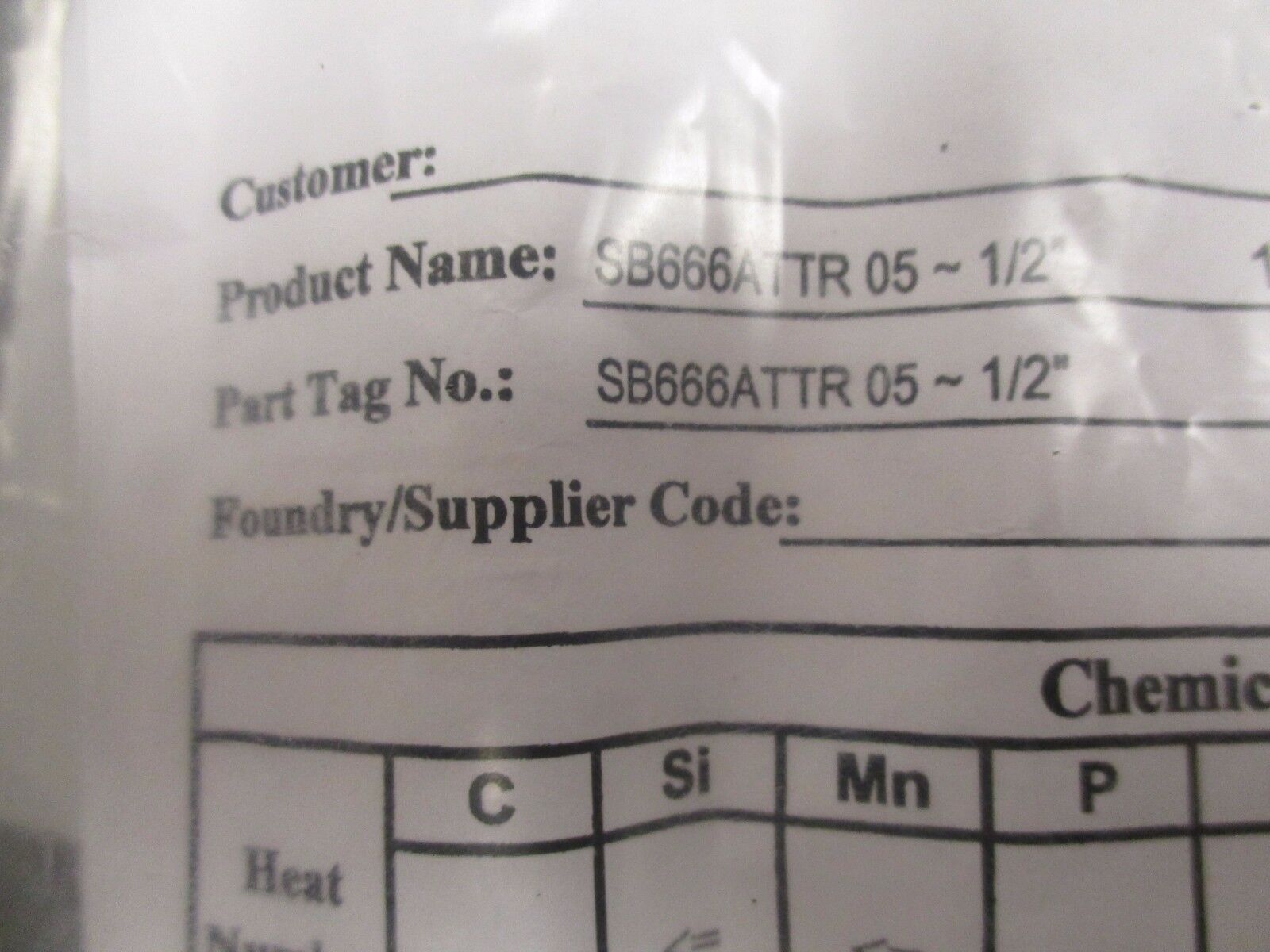 SVF Flow Controls High Purity Stainless Ball Valve SB666ATTR05 Size: ½" New Surp