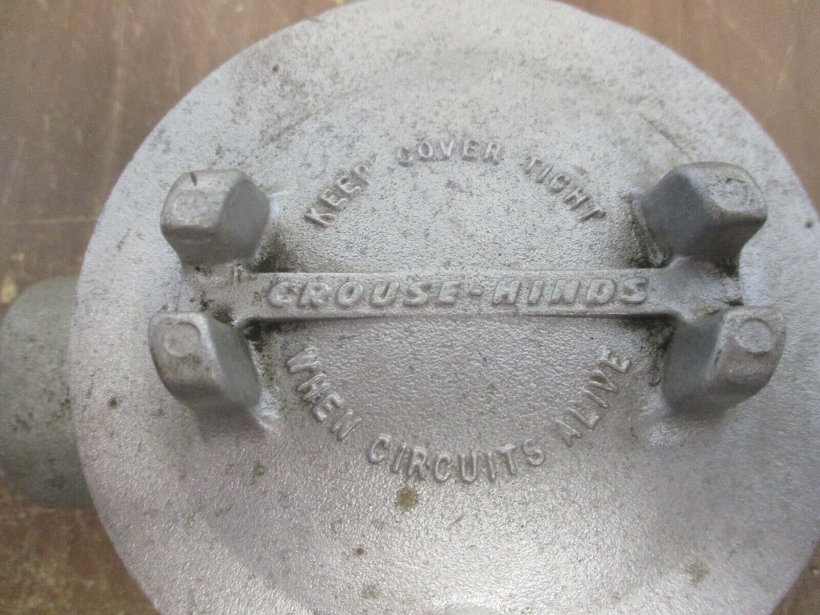 Crouse-Hinds Condulet Outlet Box GUAX 37 w/ Cover Used