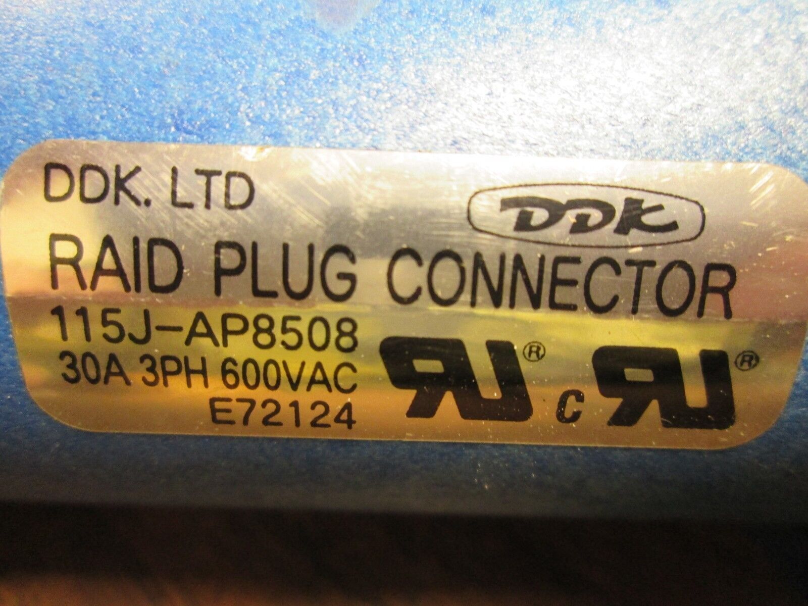 DDK Raid Plug Connector 115J-AP8508 30A 600V 3Ph *Lot of 2* Used