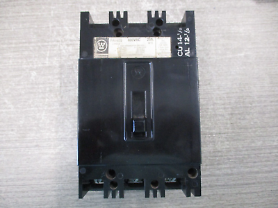 Westinghouse Circuit Breaker FA3020 20A 600V 3P Used