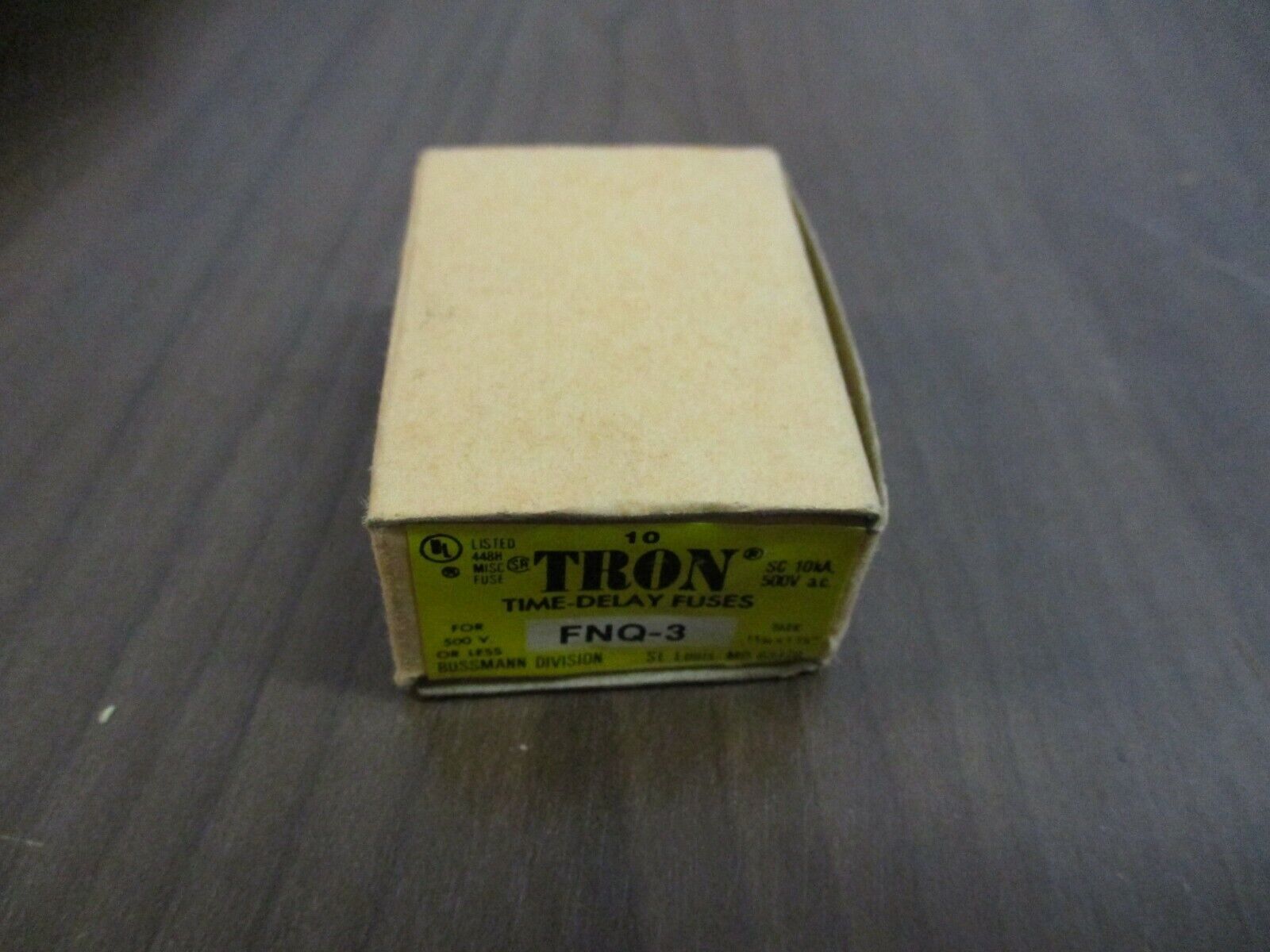 Bussmann Tron Fuse FNQ-3 3A 500V *Box of 10* New Surplus