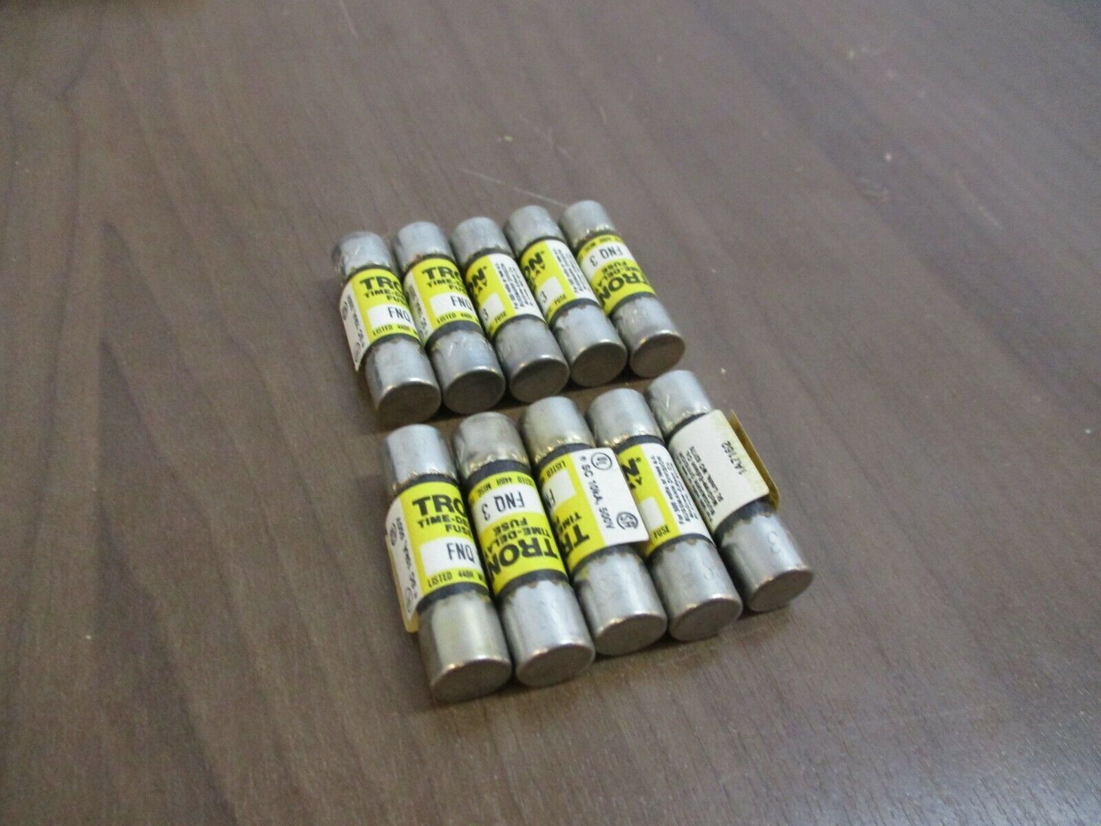 Bussmann Tron Fuse FNQ-3 3A 500V *Box of 10* New Surplus