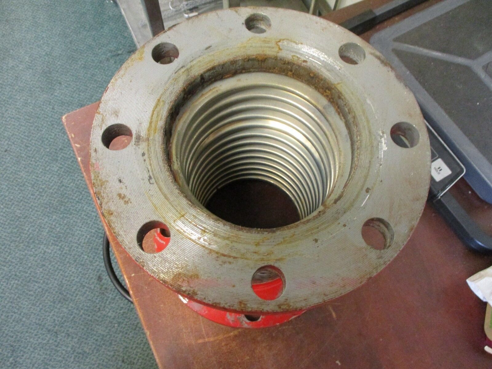 Flanged Braided Flexible Connector Diameter: 5" Length: 11" Used