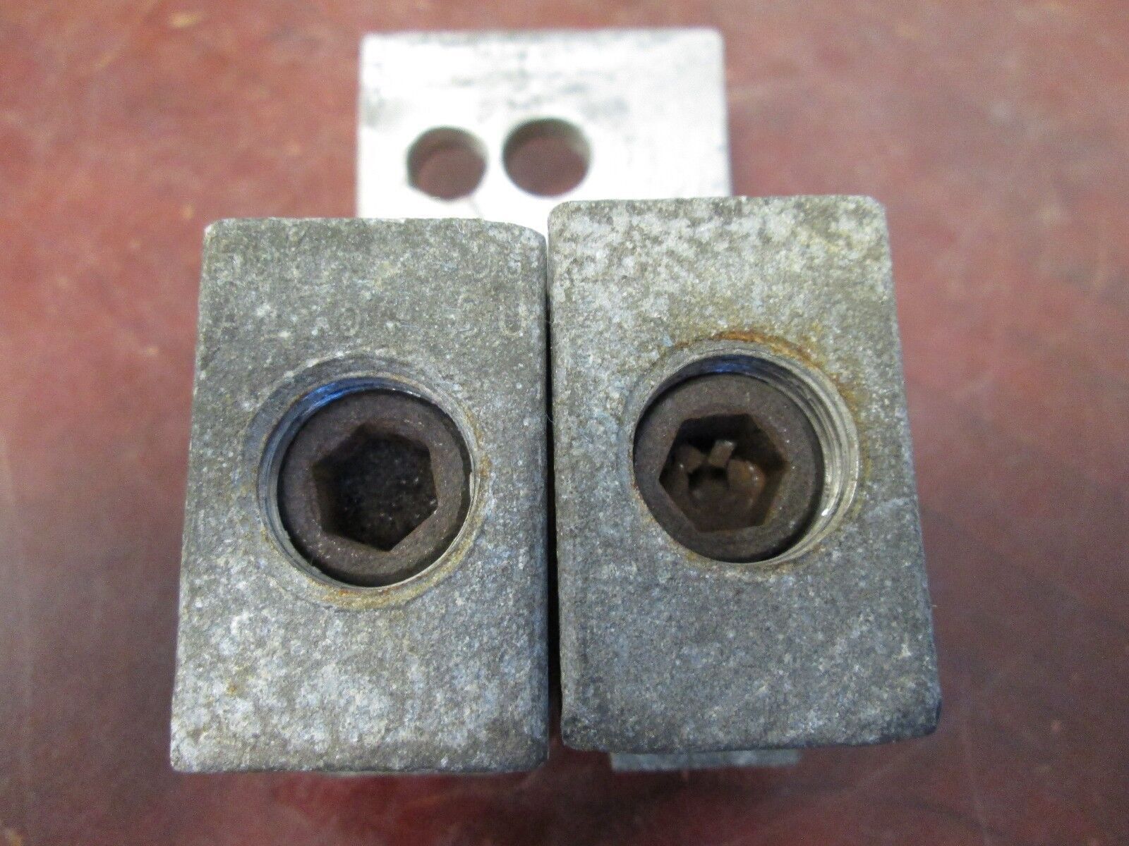 Square D Mechanical Lug 500MCM 2nd Bolt Hole Drilled In 2 Terminal Used