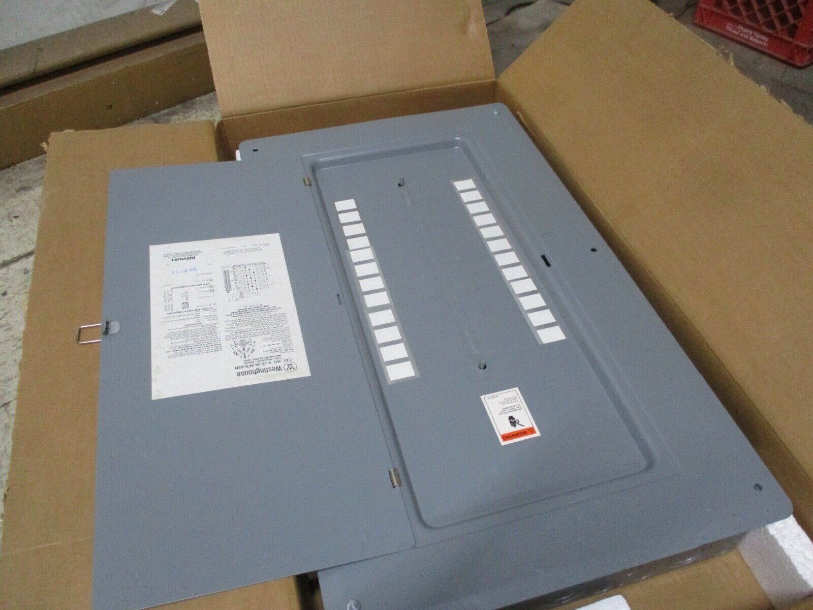 Westinghouse Main Lug Load Center 3-18-36AFN 150A 120/208/240V 3Ph New Surplus