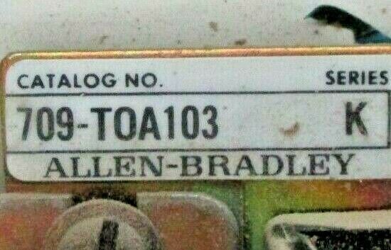 Allen-Bradley Enclosed Size 00 Starter 709-TOA103 Ser. K 230-240V Coil Used